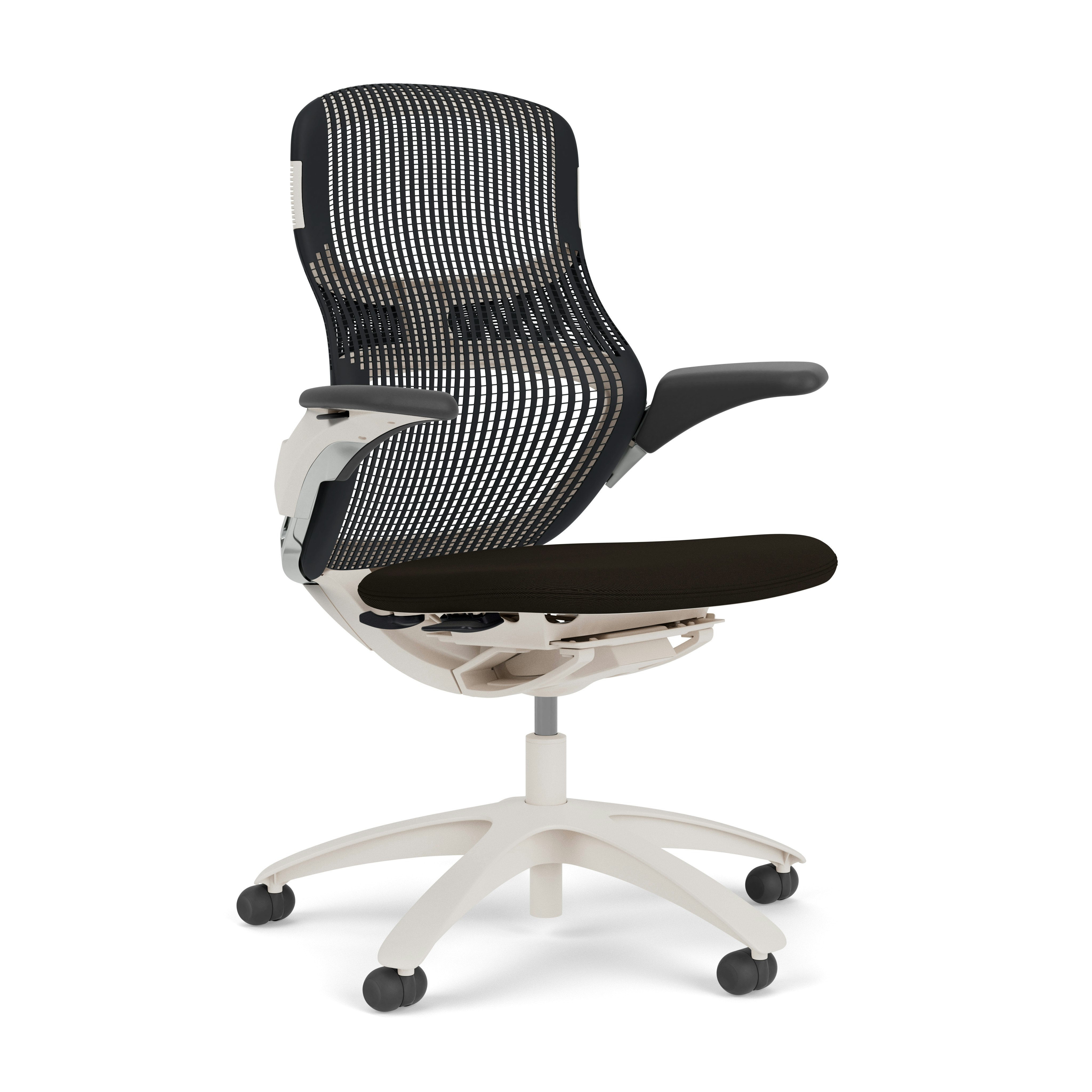 Generation Chair - Light, Height Adjustable, Onyx, Generation, Espresso, Plastic Standard, Hard Wheel