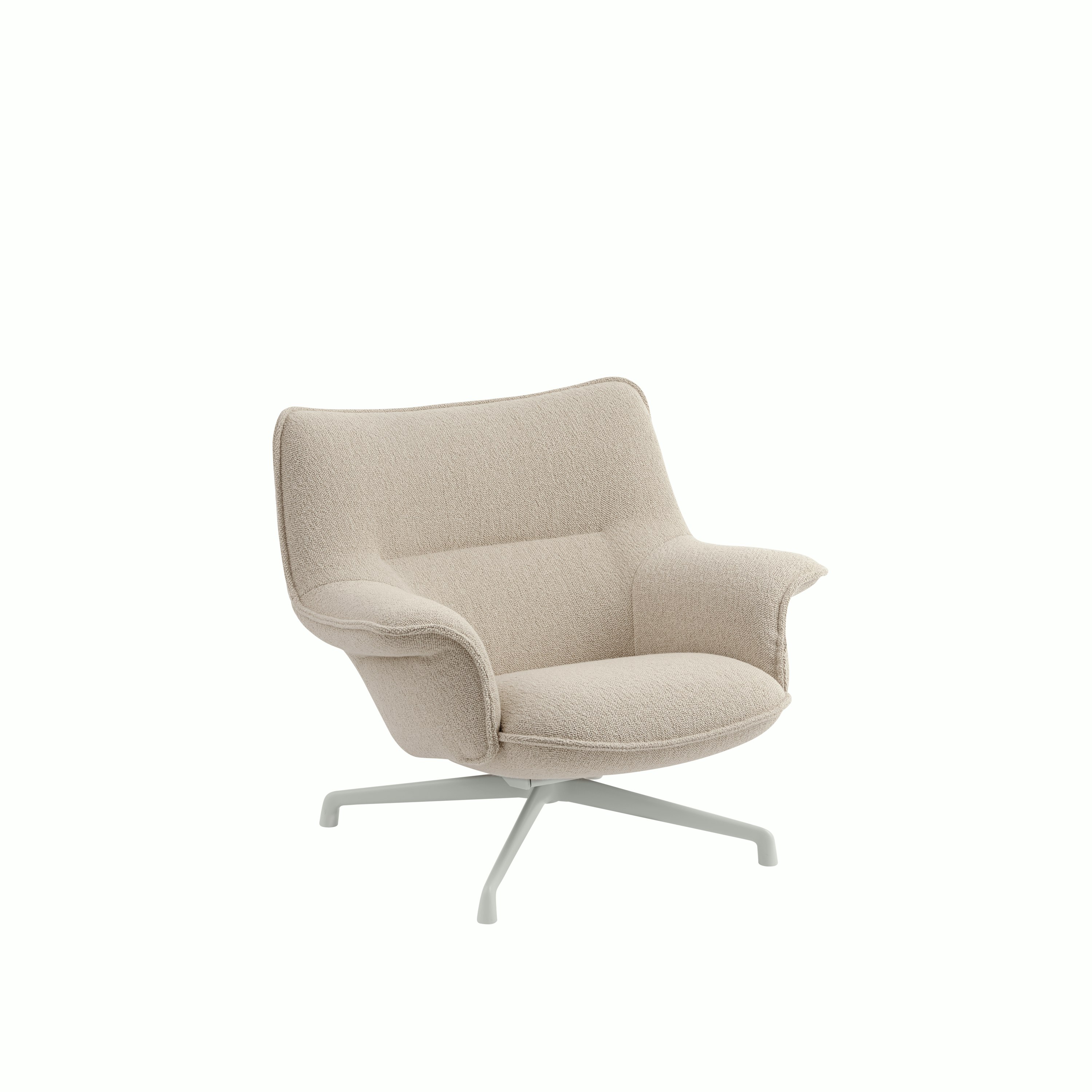 Doze lounge chair low back swivel hearth 7 grey muuto 5000x5000 hi res