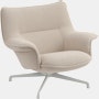 Doze lounge chair low back swivel hearth 7 grey muuto 5000x5000 hi res
