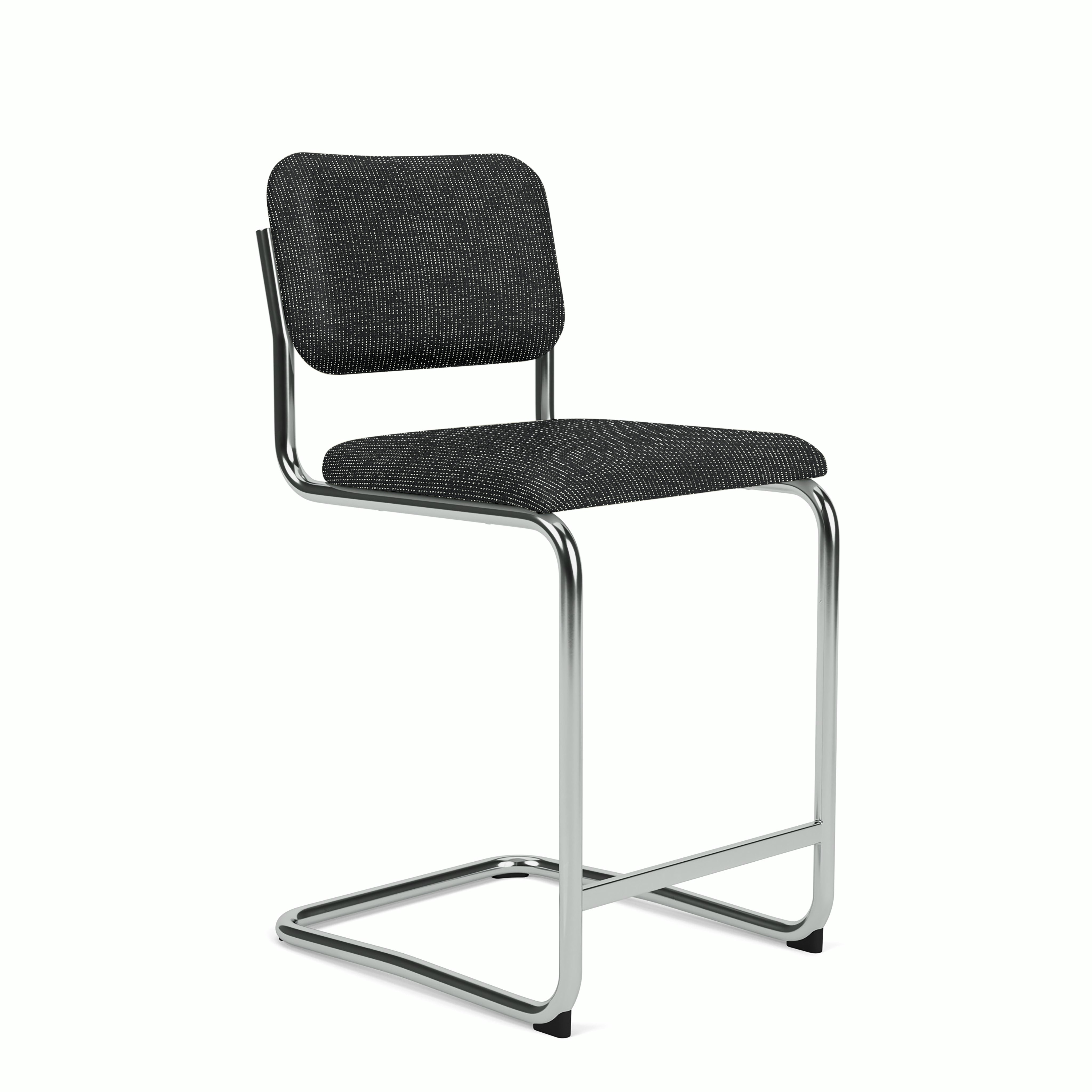 Cesca Counter Stool - Prestini,  Black and White
