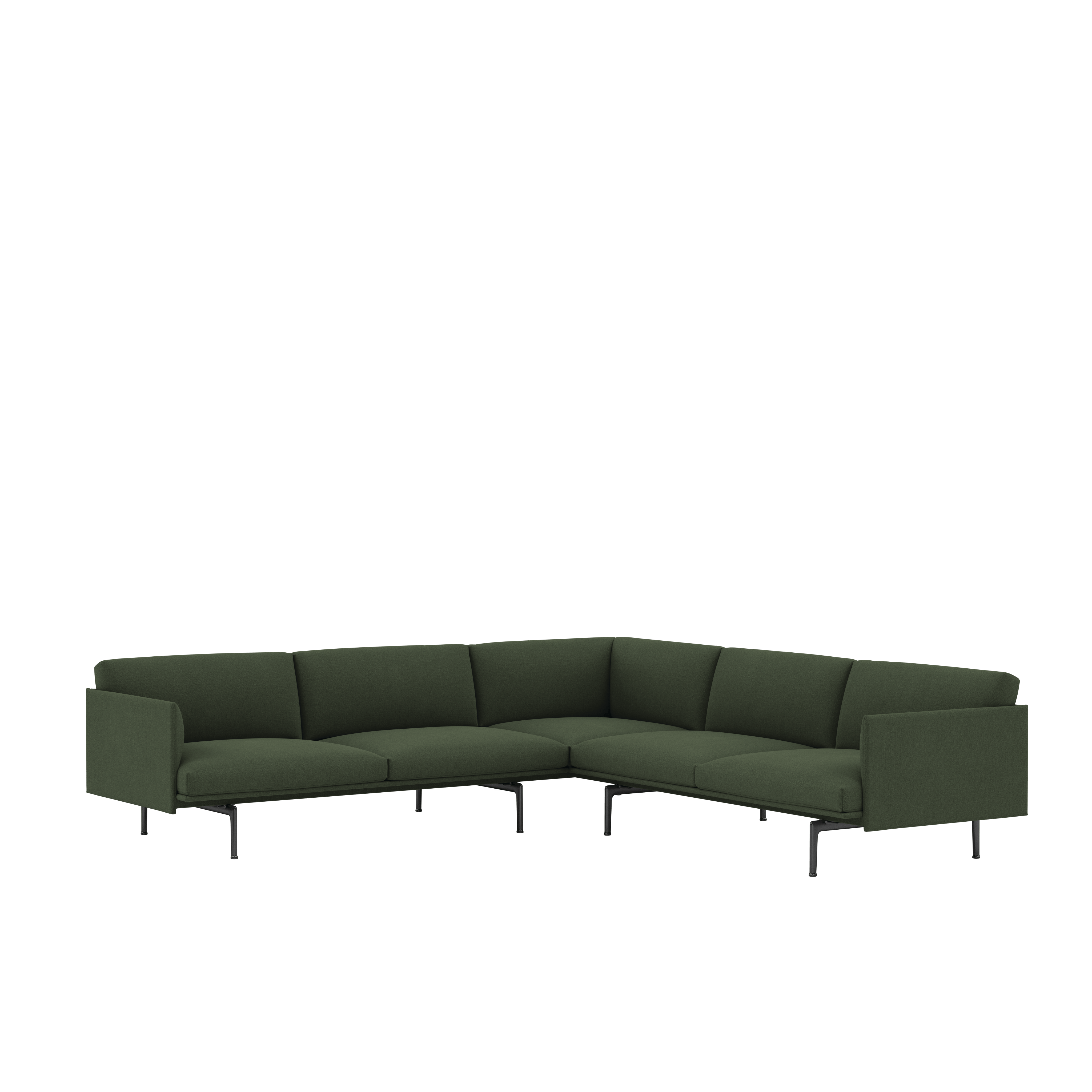 Outline Corner Sectional - Vidar,  972 Deep Pine