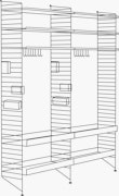 Chef/Stemware/Sommelier - 2 Bays - 32" Wide Shelves