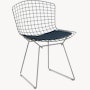 Bertoia Two-Tone Side Chair with Seat Pad