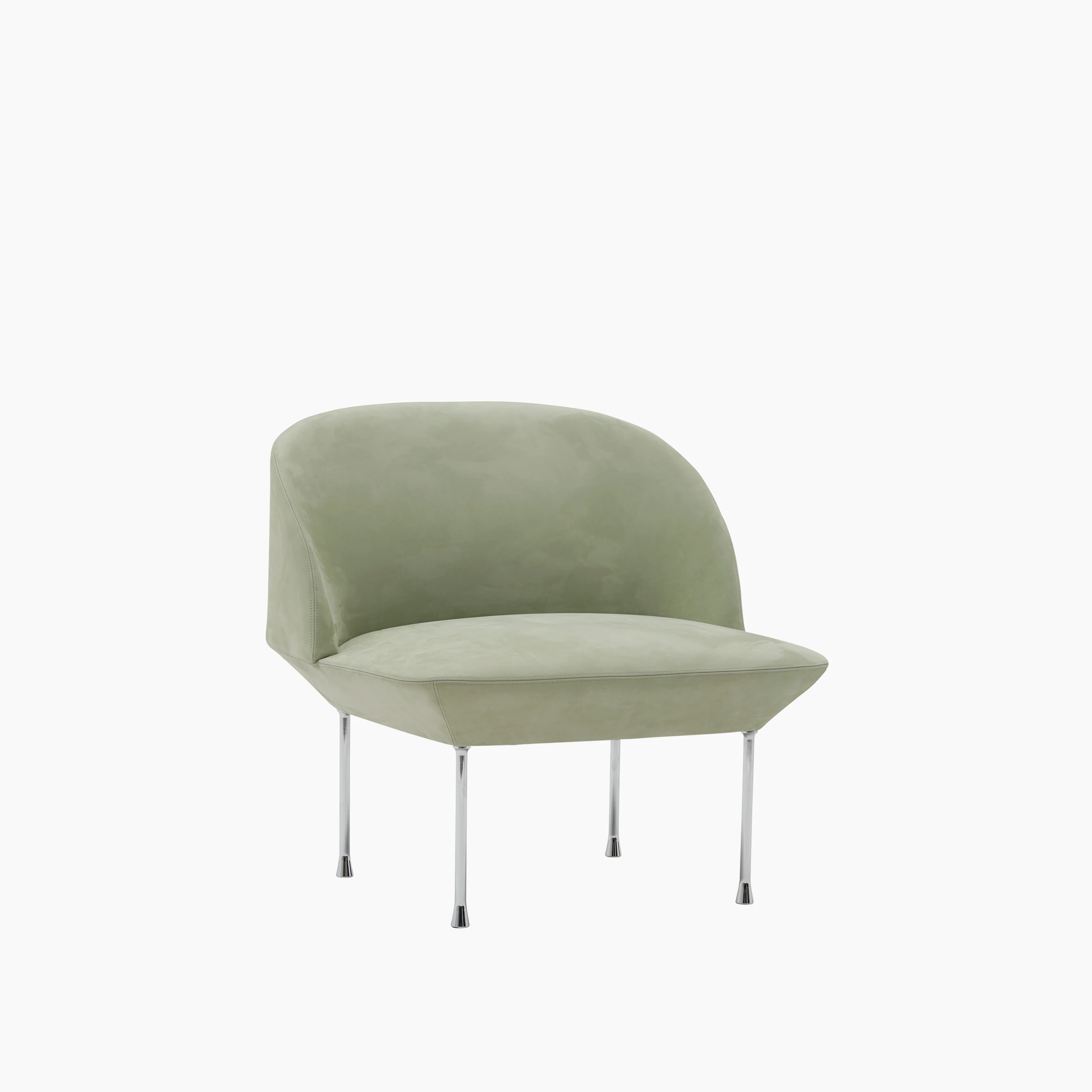Oslo sofa 1 seater allure leather jade chrome