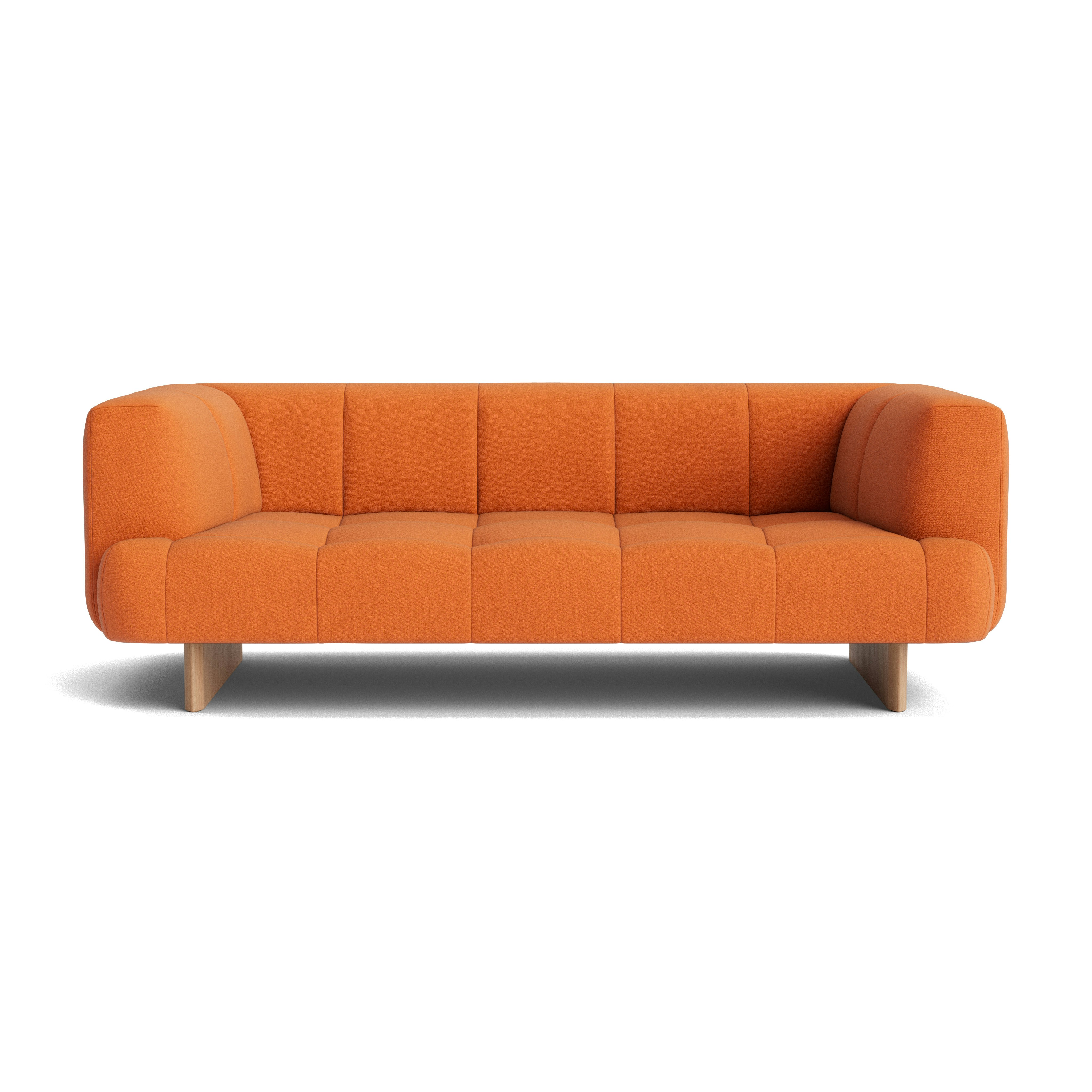 Quilton Lift Sofa - 2-Seat Sofa, Beck, Candescent, Lacquered Oak