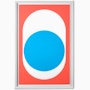 Nelson Pop Art Blue Dot Poster Nelson Pop Art Blue Dot Framed Poster