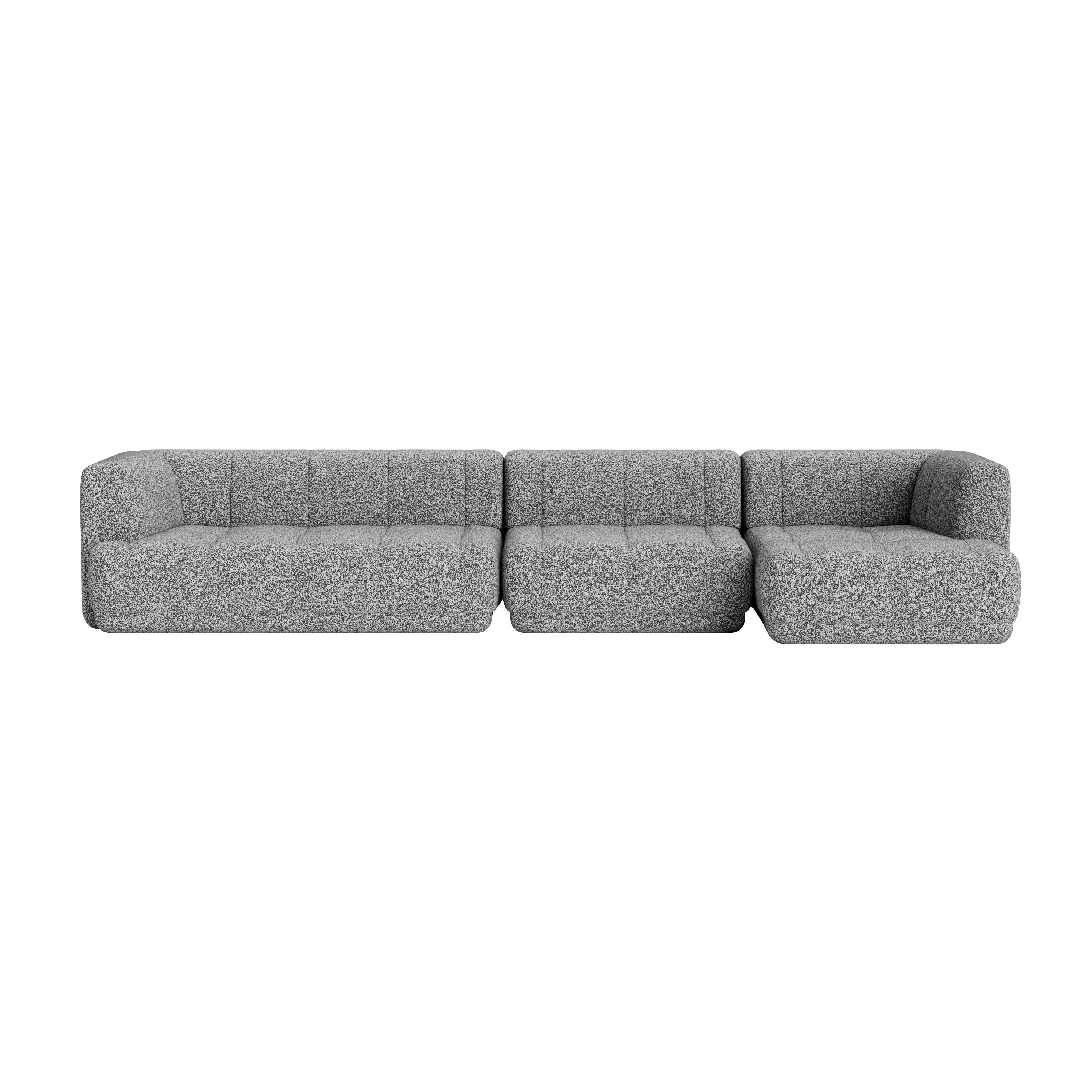 Quilton Wide Chaise Sectional