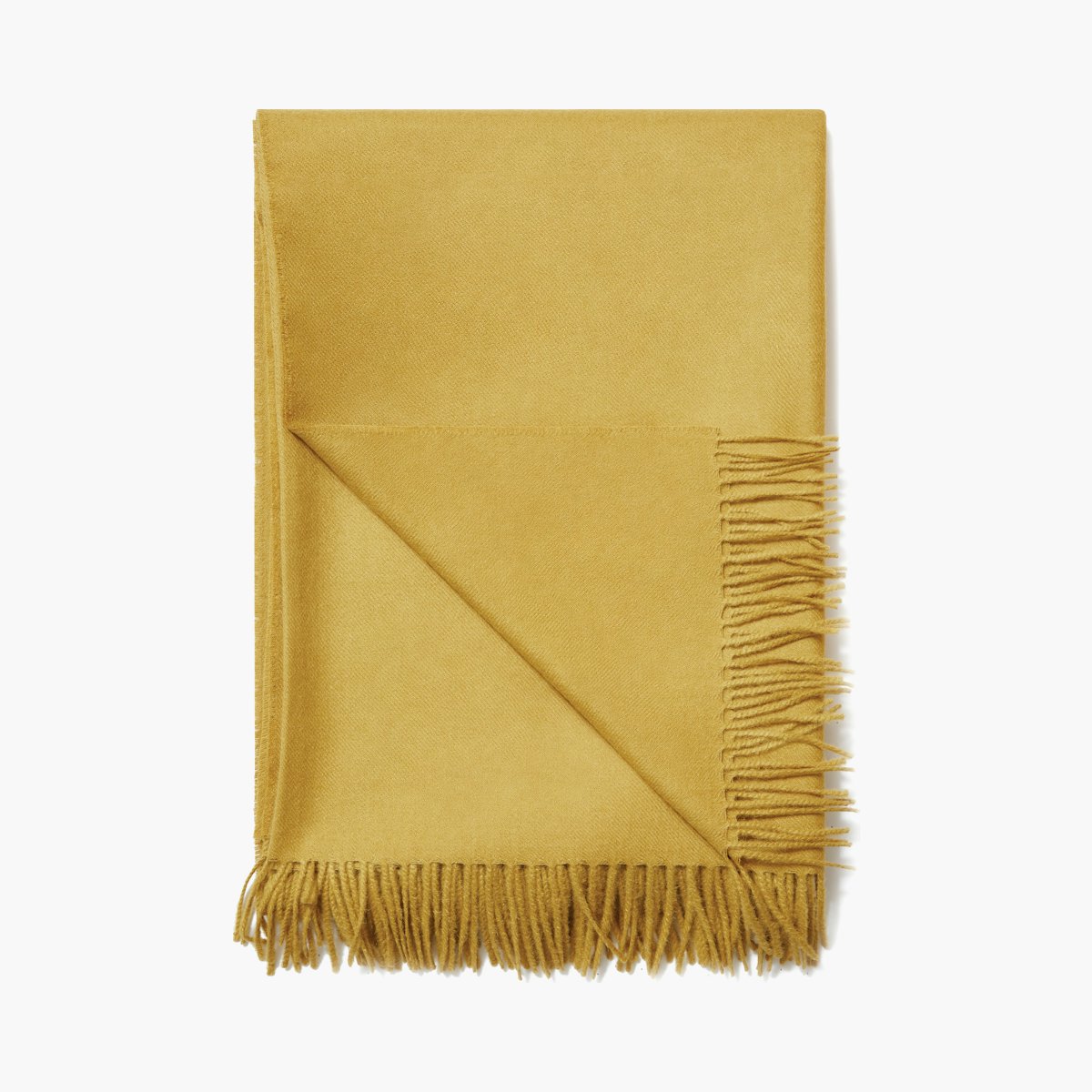 Oona Alpaca Throw, Mustard