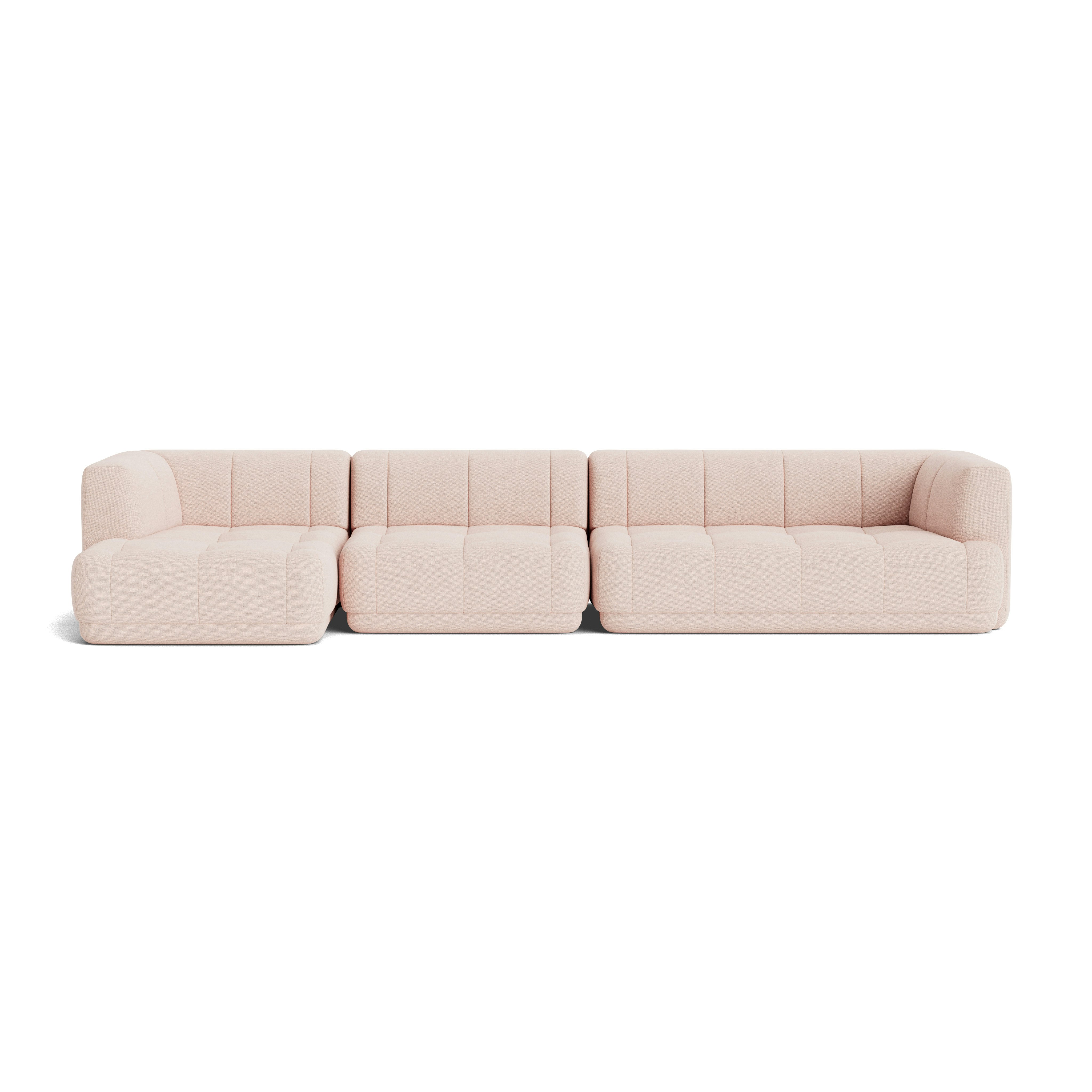A front view of the Quilton Sectional - Left Chaise.