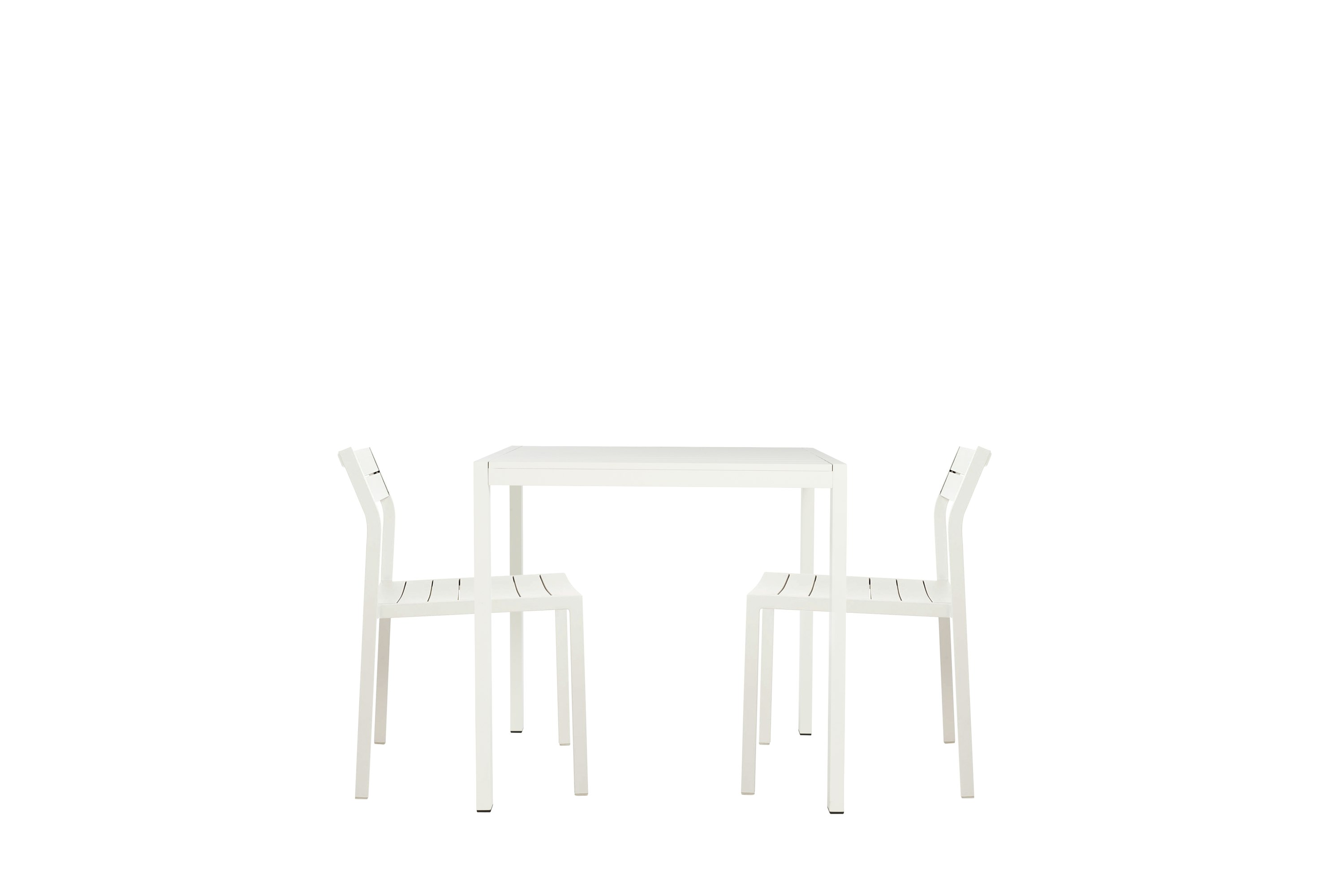 Eos Dining Set, Square Table & 2 Side Chairs