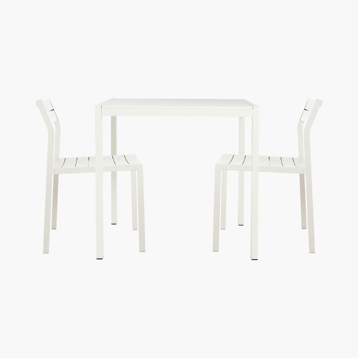 Eos Dining Set Eos Dining Set, Square Table & 2 Side Chairs