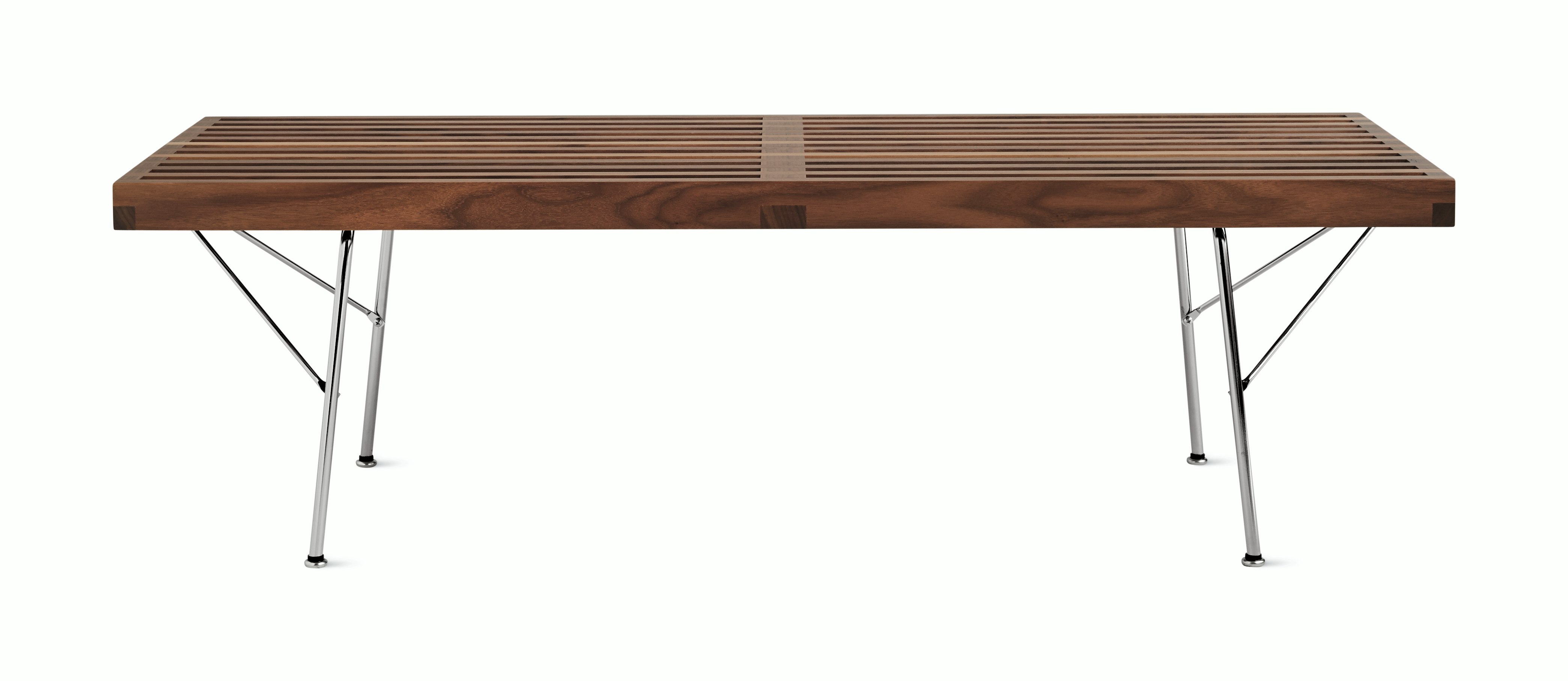 Nelson Platform Bench Walnut