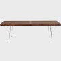 Nelson Platform Bench Walnut