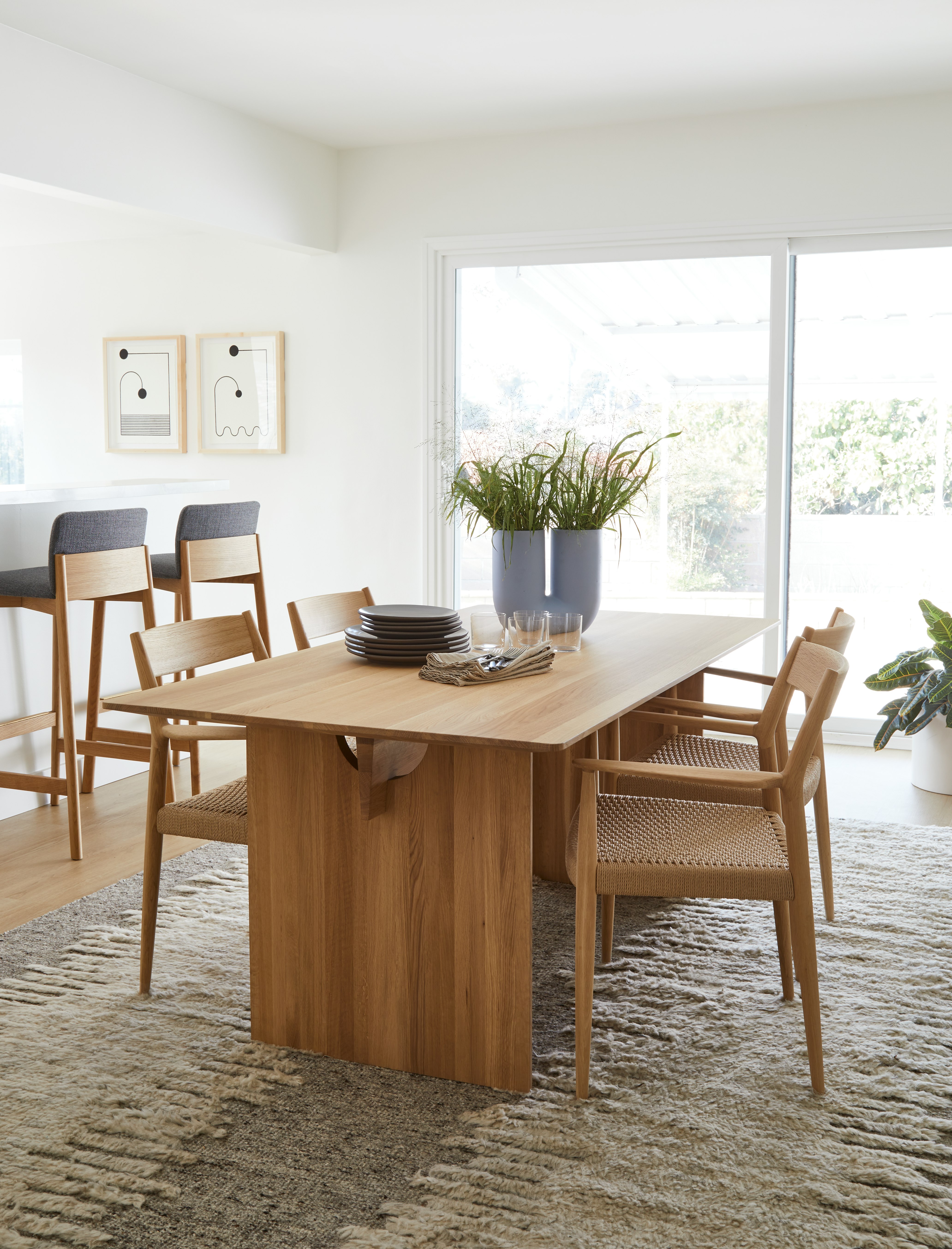 Karimoku Case Study Table and Chairs at Philip Wang and Helen Wu's residence