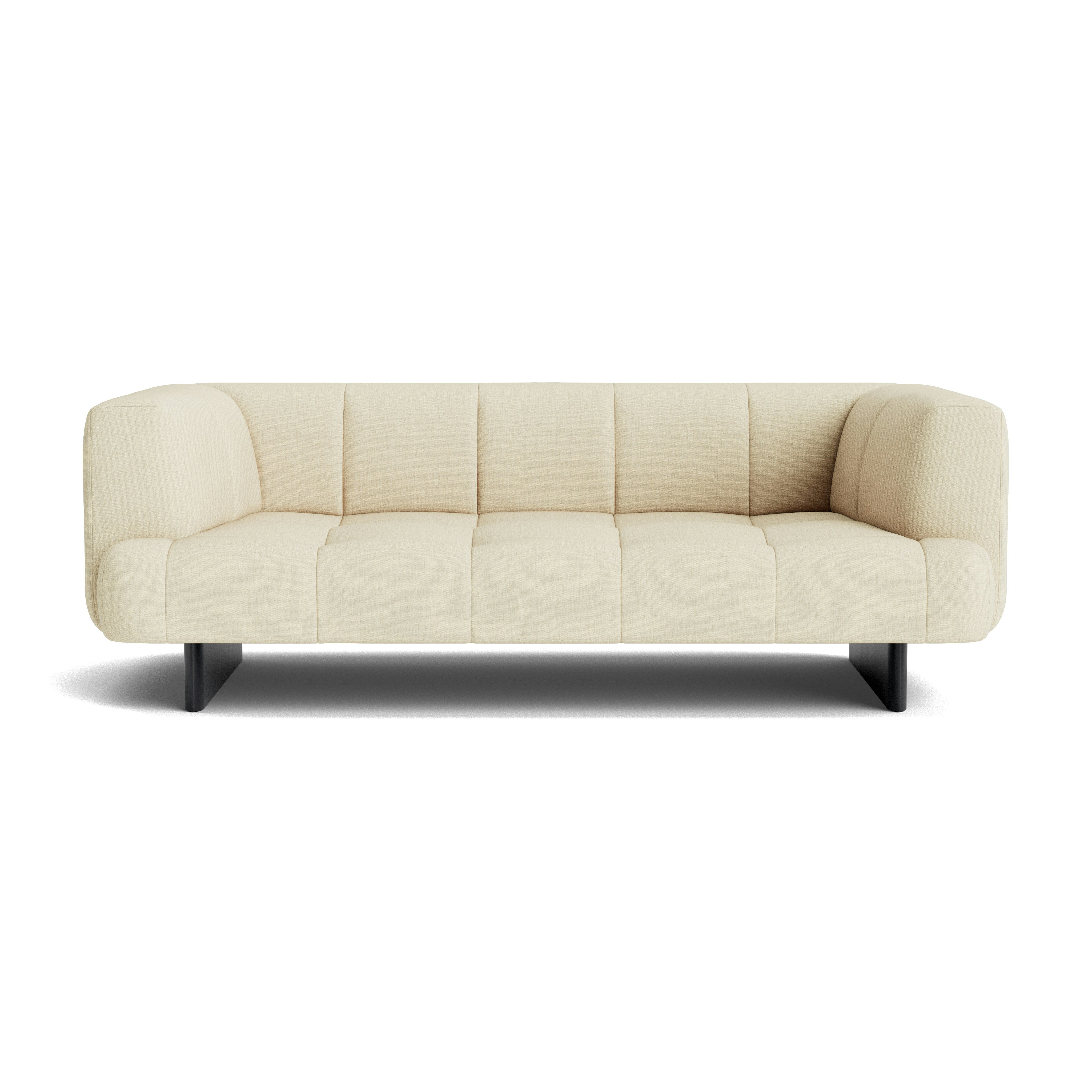 Quilton Lift Sofa - 2-Seat Sofa, Metaphor, Amandine, Black Lacquered Oak