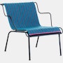 South Outdoor Lounge Chair Seat Pad - Blue / Light Blue