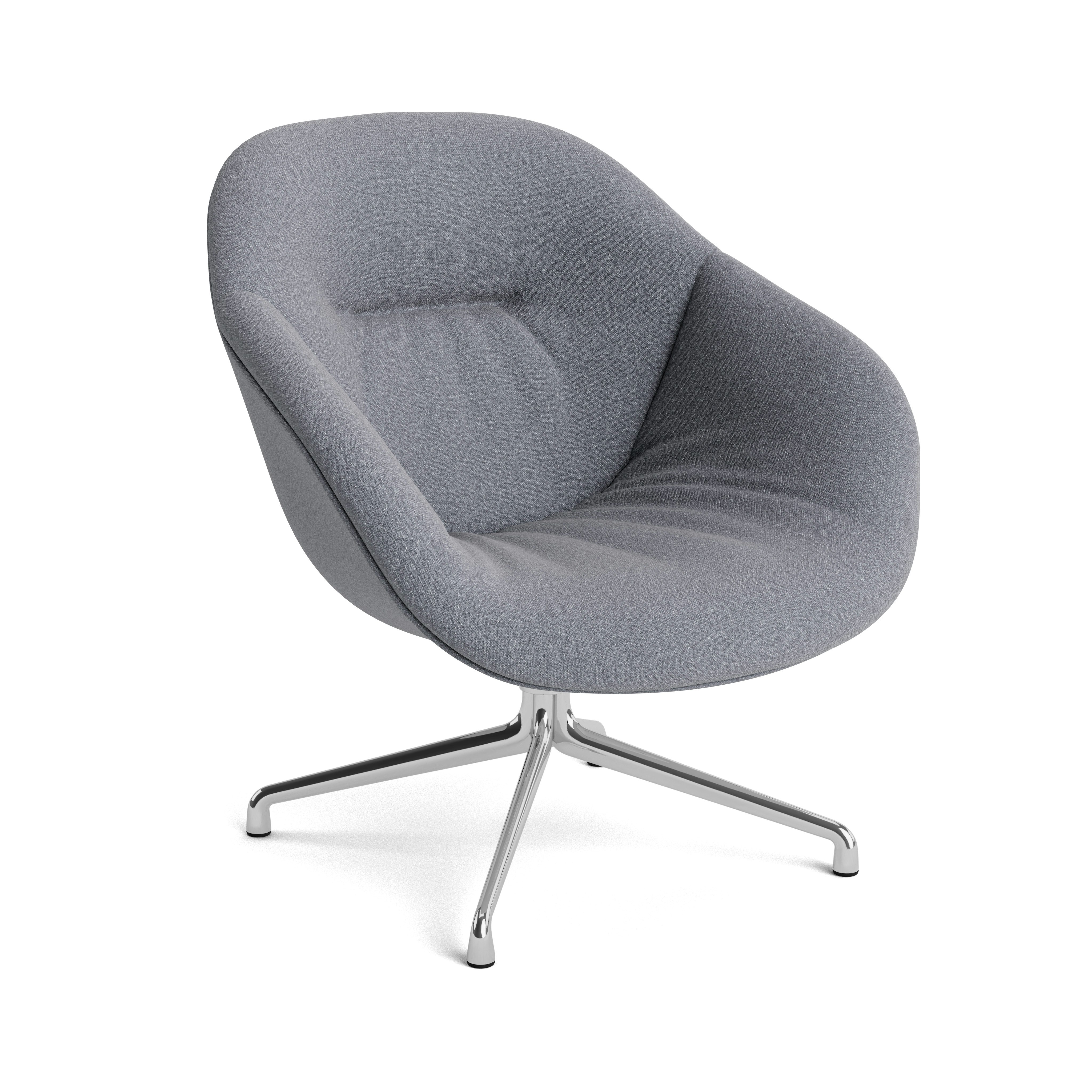 AAL 81 Swivel Chair, Low Back - Soft, Beck, 005 Cornerstone, Polished Aluminum