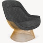 Platner Easy Chair - Gold,  Prestini,  Black and White
