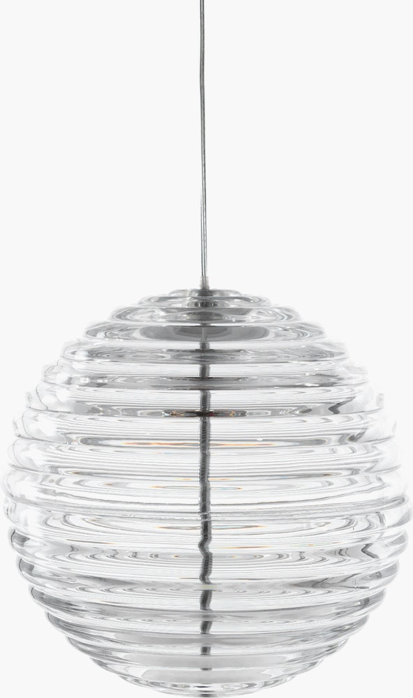 Press Pendant Sphere Clear LED - Glass