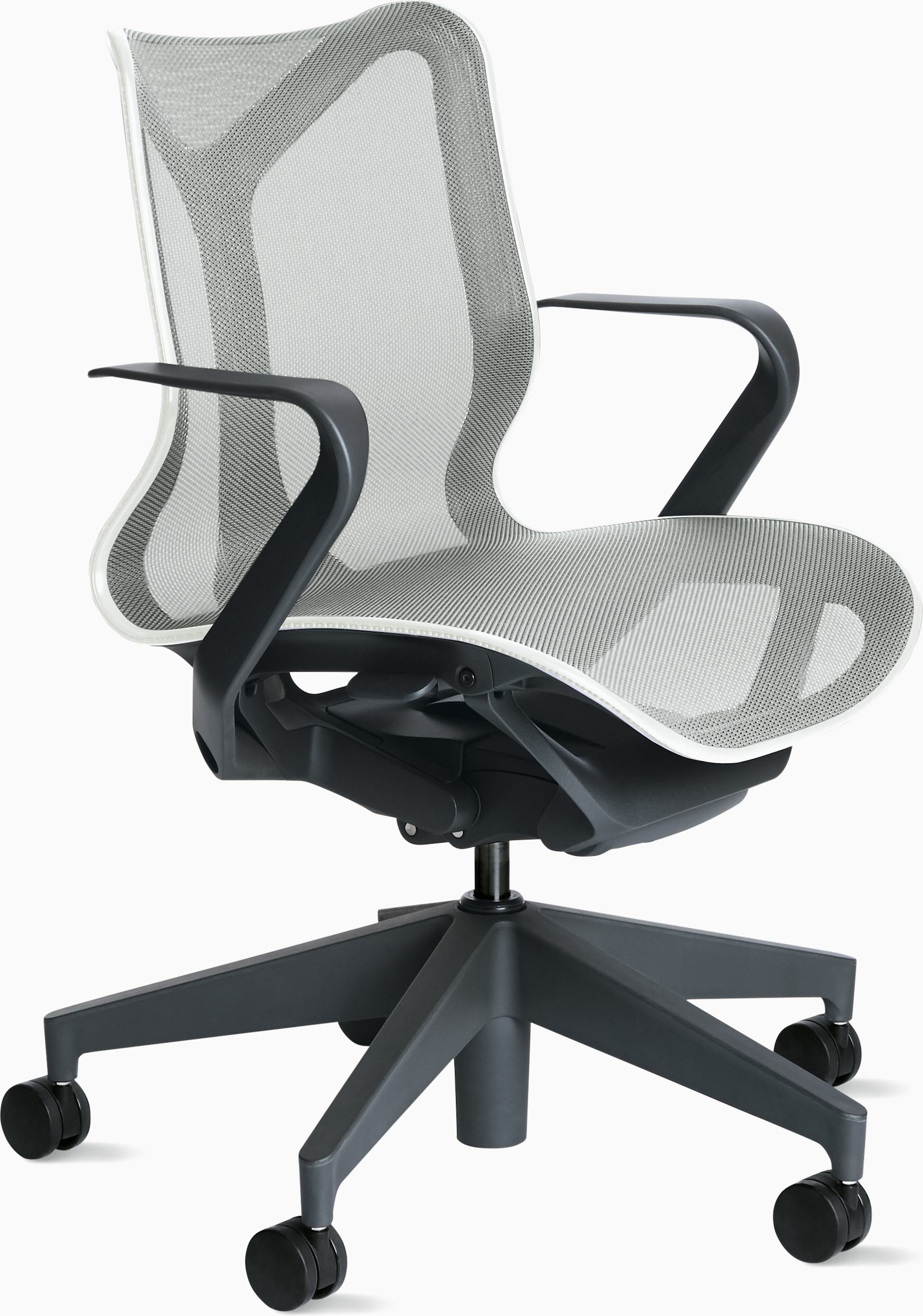 Low-Back Mesh Armless Office Chair,Swivel Rolling Computer Chair No Ar