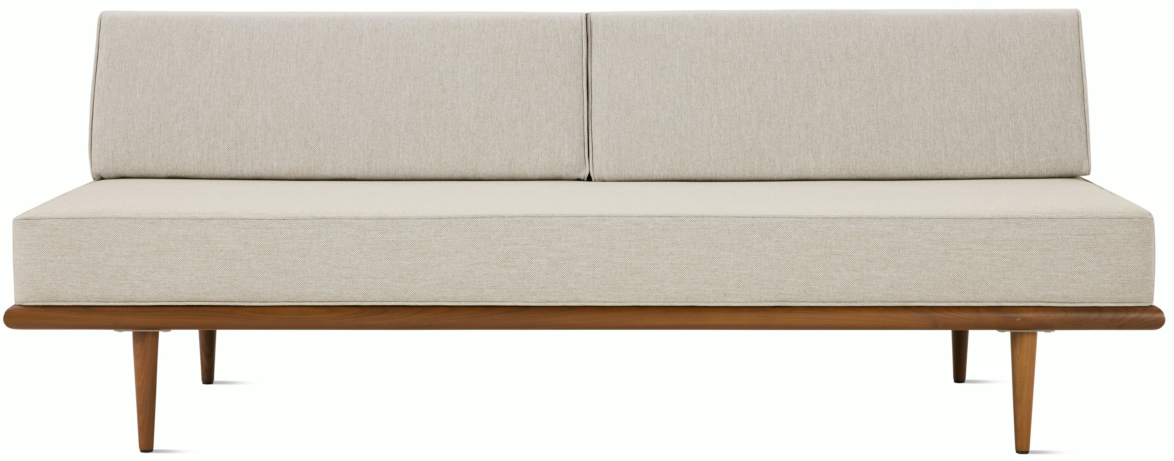 Nelson Daybed - Back Bolster,  Walnut,  Mode,  Shell,  Taper