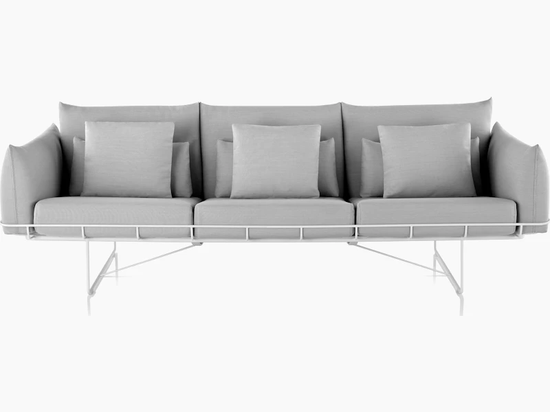 Wireframe Sofa Group, Three-Seat Sofa