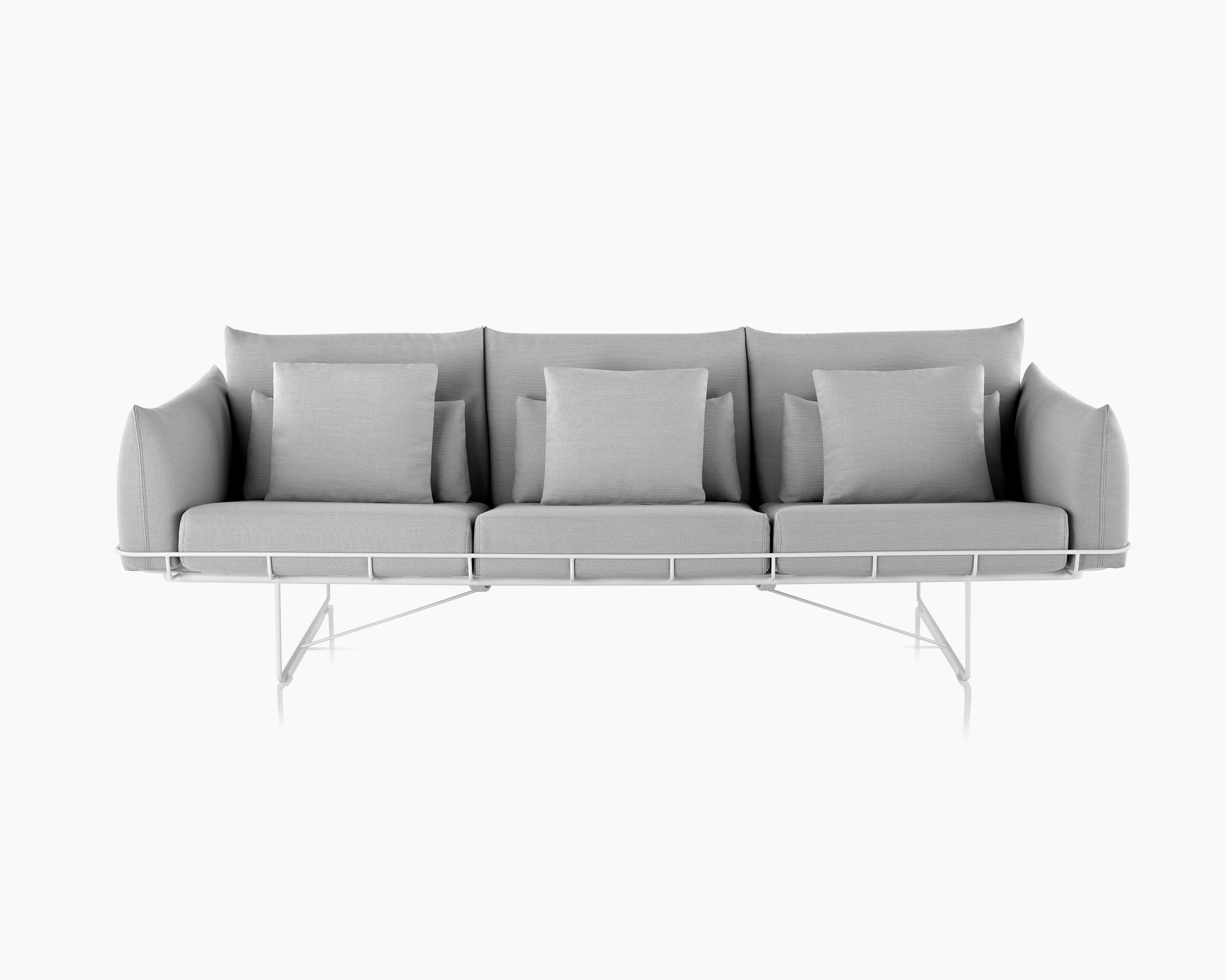 Wireframe Sofa Group, Three-Seat Sofa