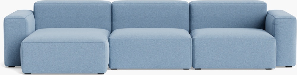 Mags SL Sectional with Wide Chaise - Left, Flamiber, J7 Ice Blue