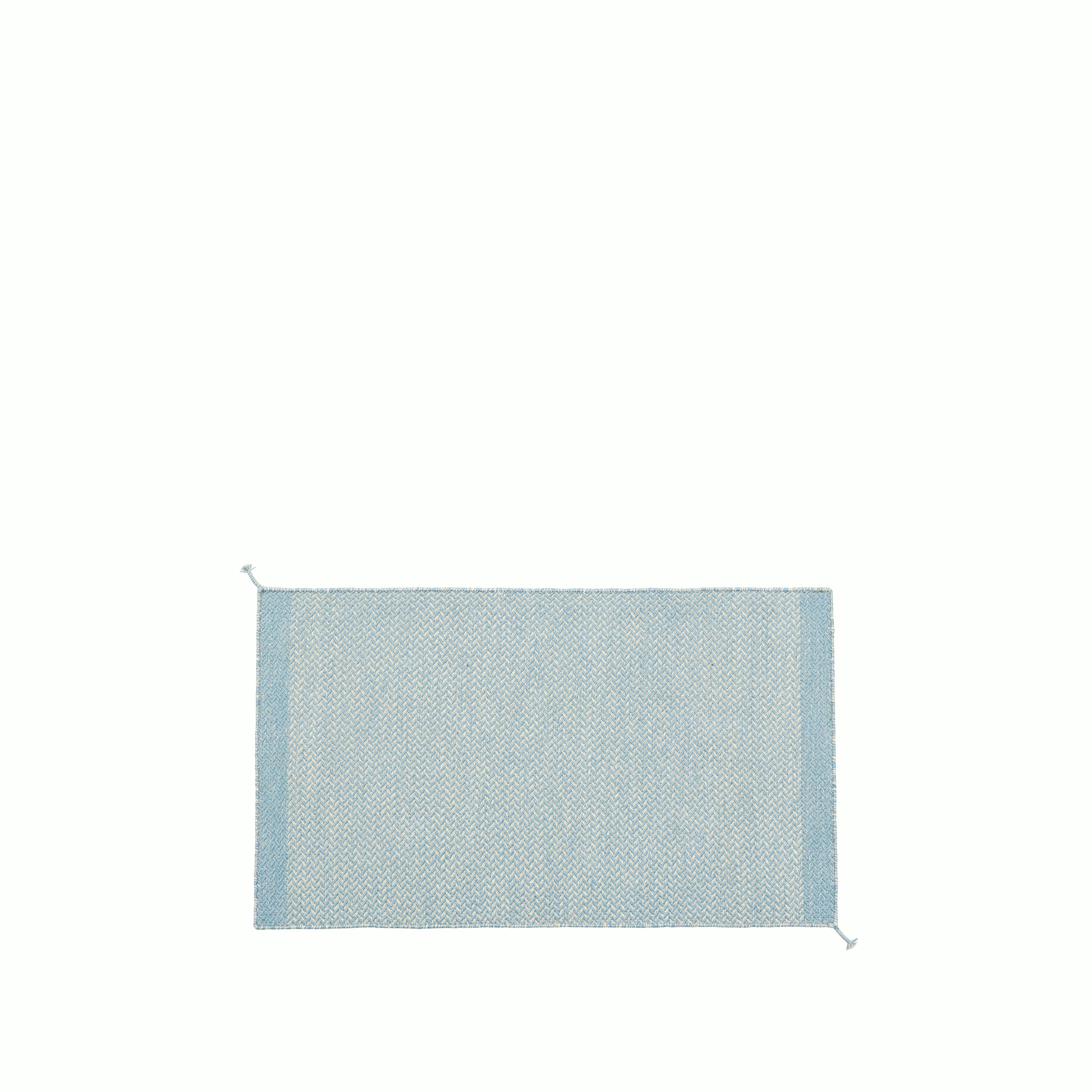 Ply rug recycled polyster 85x140 light blue muuto hi res