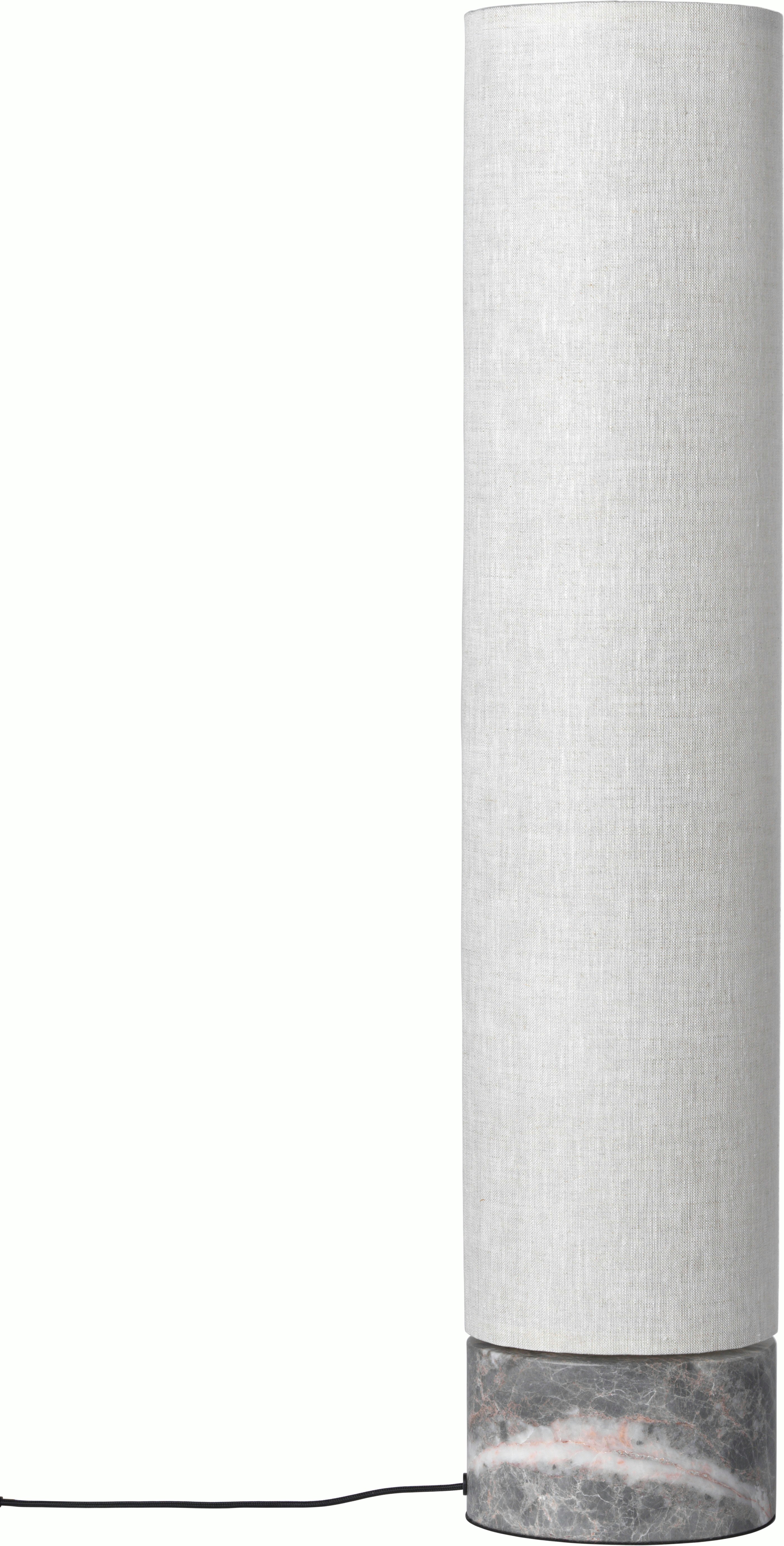 Unbound Floor Lamp in Grey Marble and Canvas