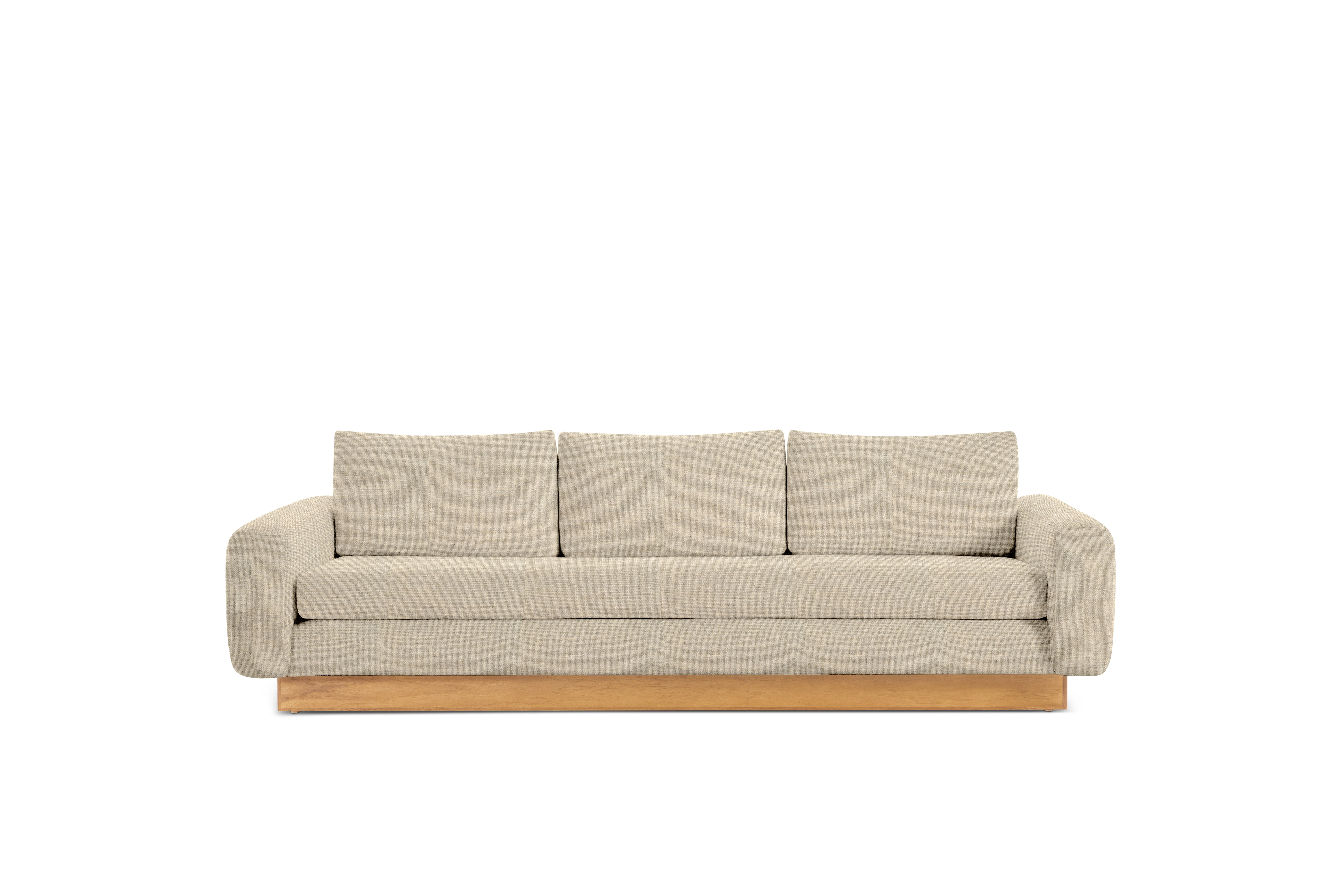 Mesa Sofa - Amelia,  Bisque,  Oak