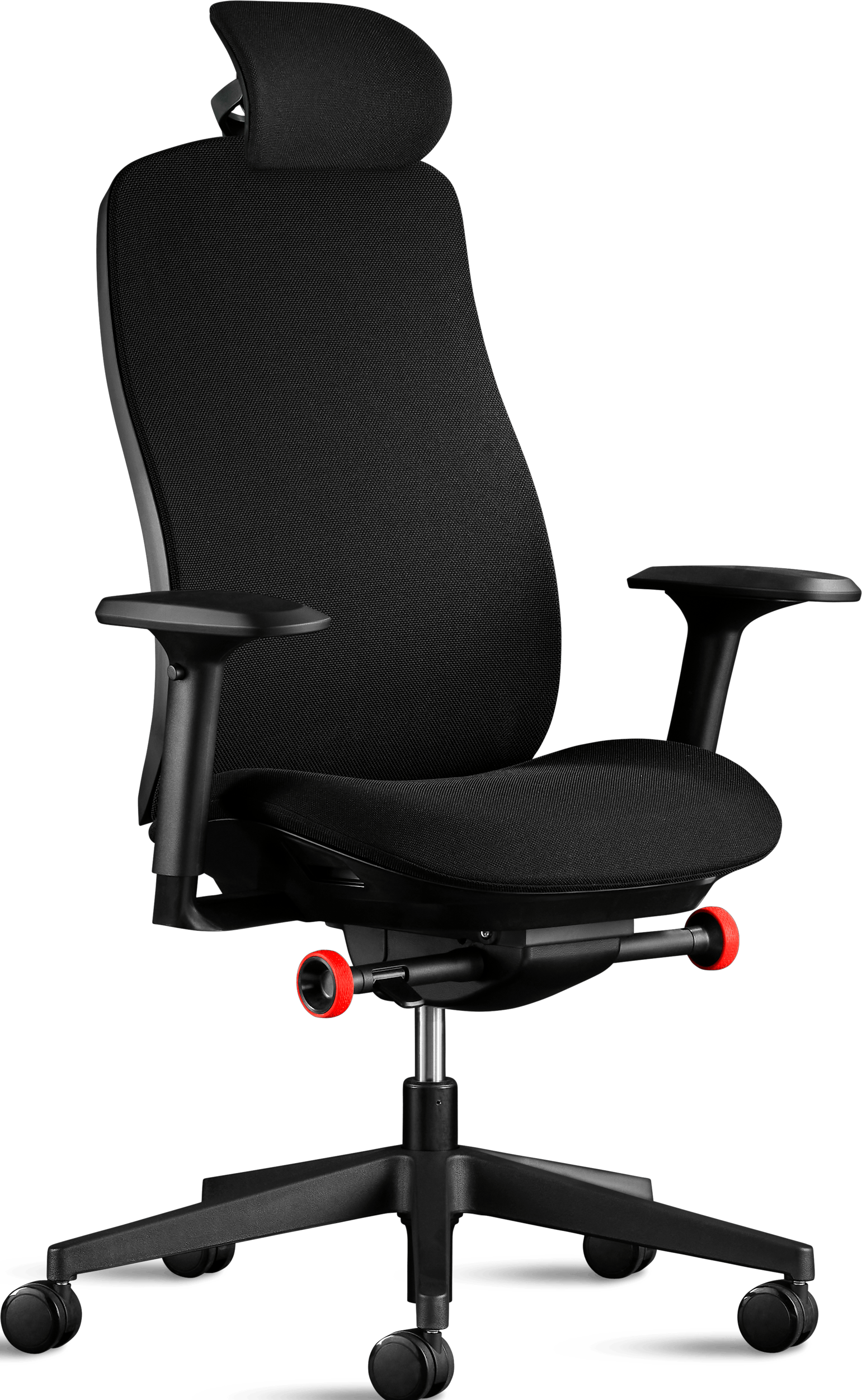X-Chair X-Project Black Nylon Fabric Office Chair, Optional Headrest