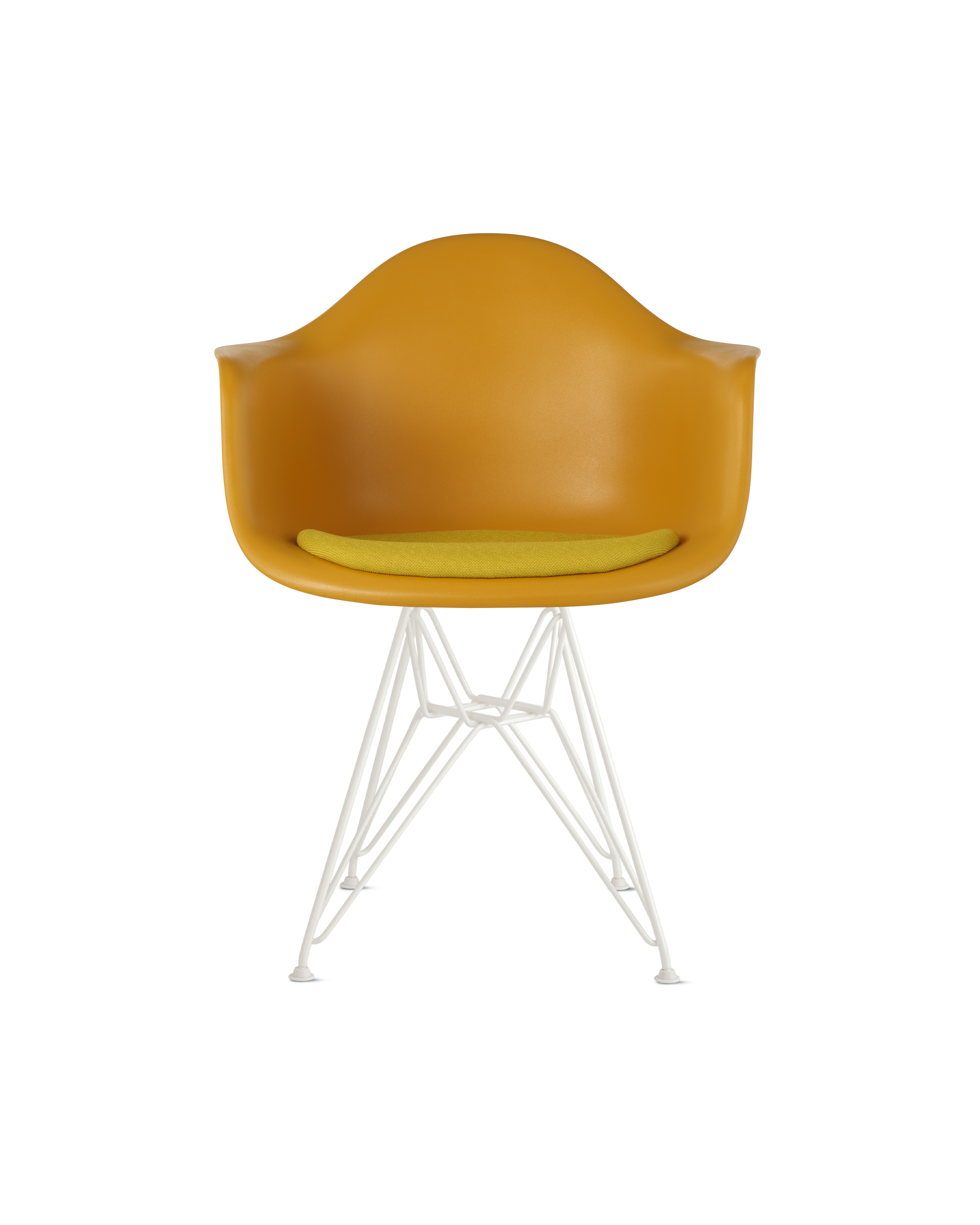 Eames Molded Plastic Armchair with Seat Pad