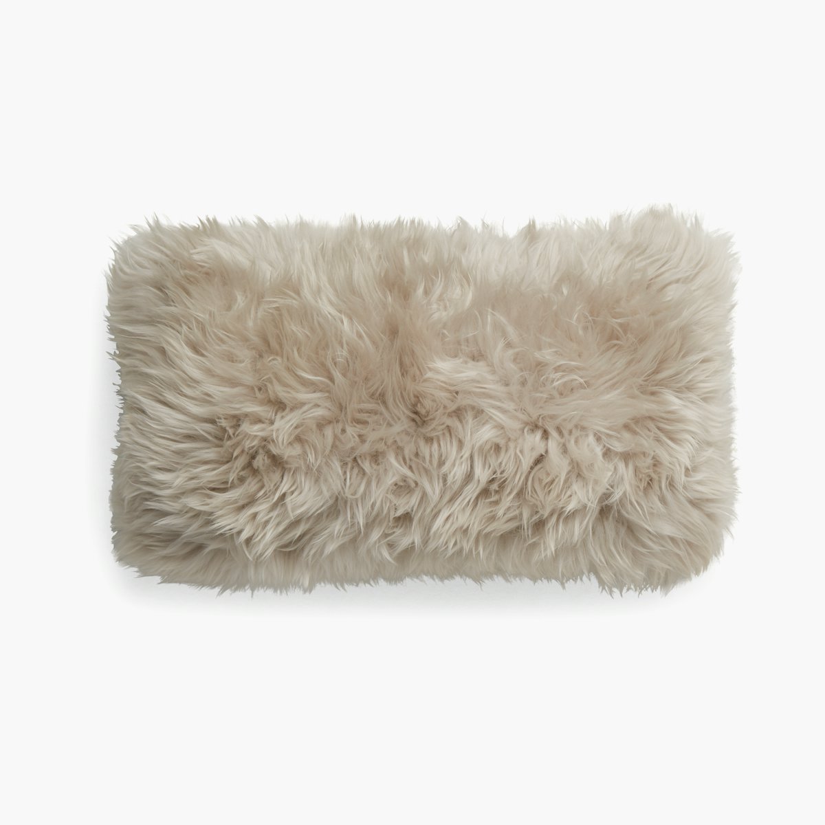 Sheepskin Pillow Sheepskin Lumbar Throw Pillow