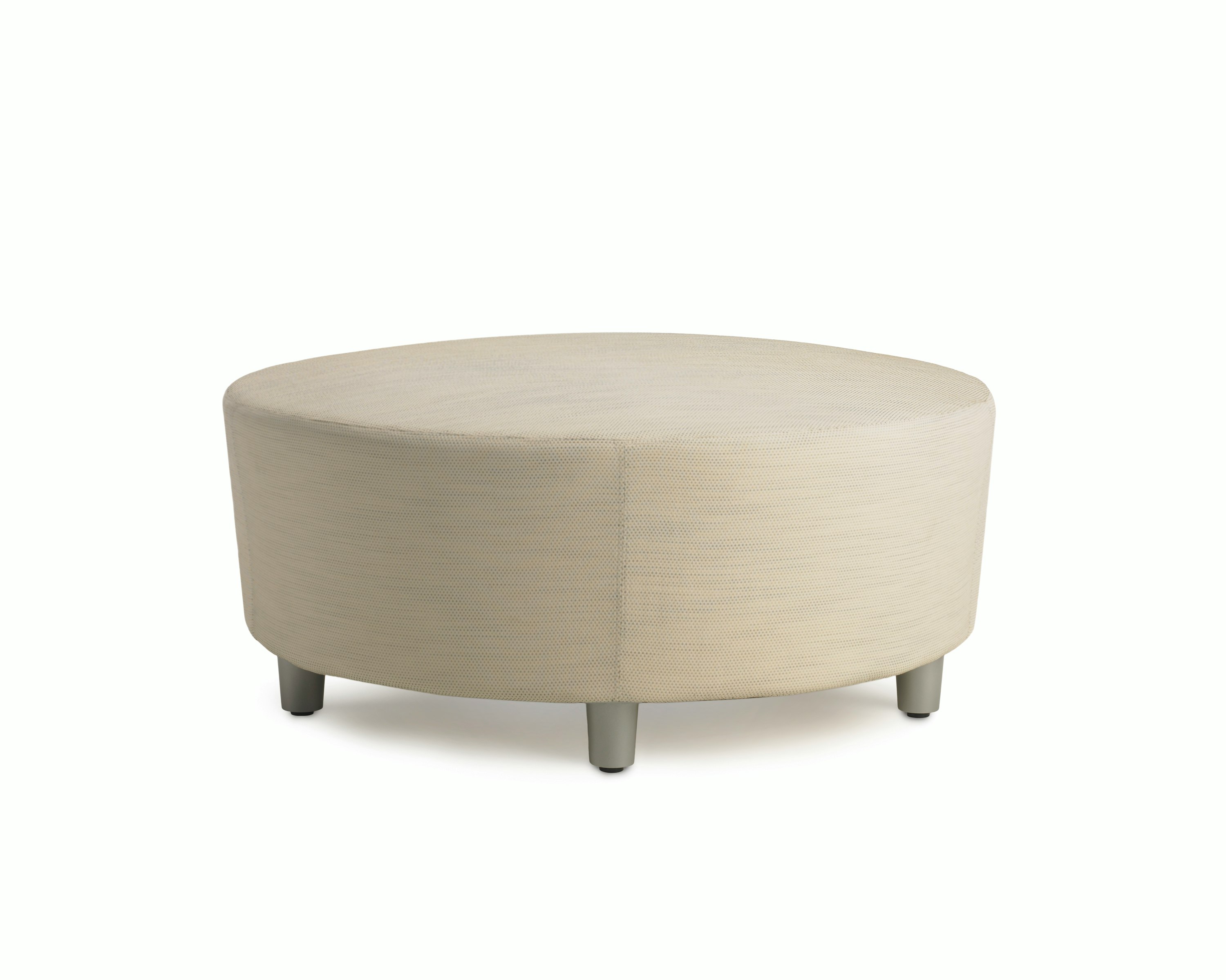 Steps Lounge System Ottoman in light textile.