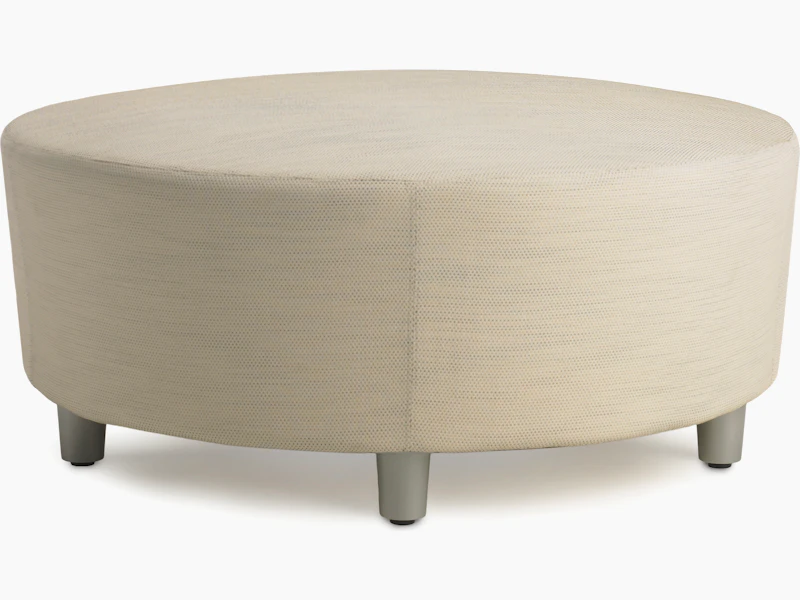 Steps Lounge System Ottoman in light textile.