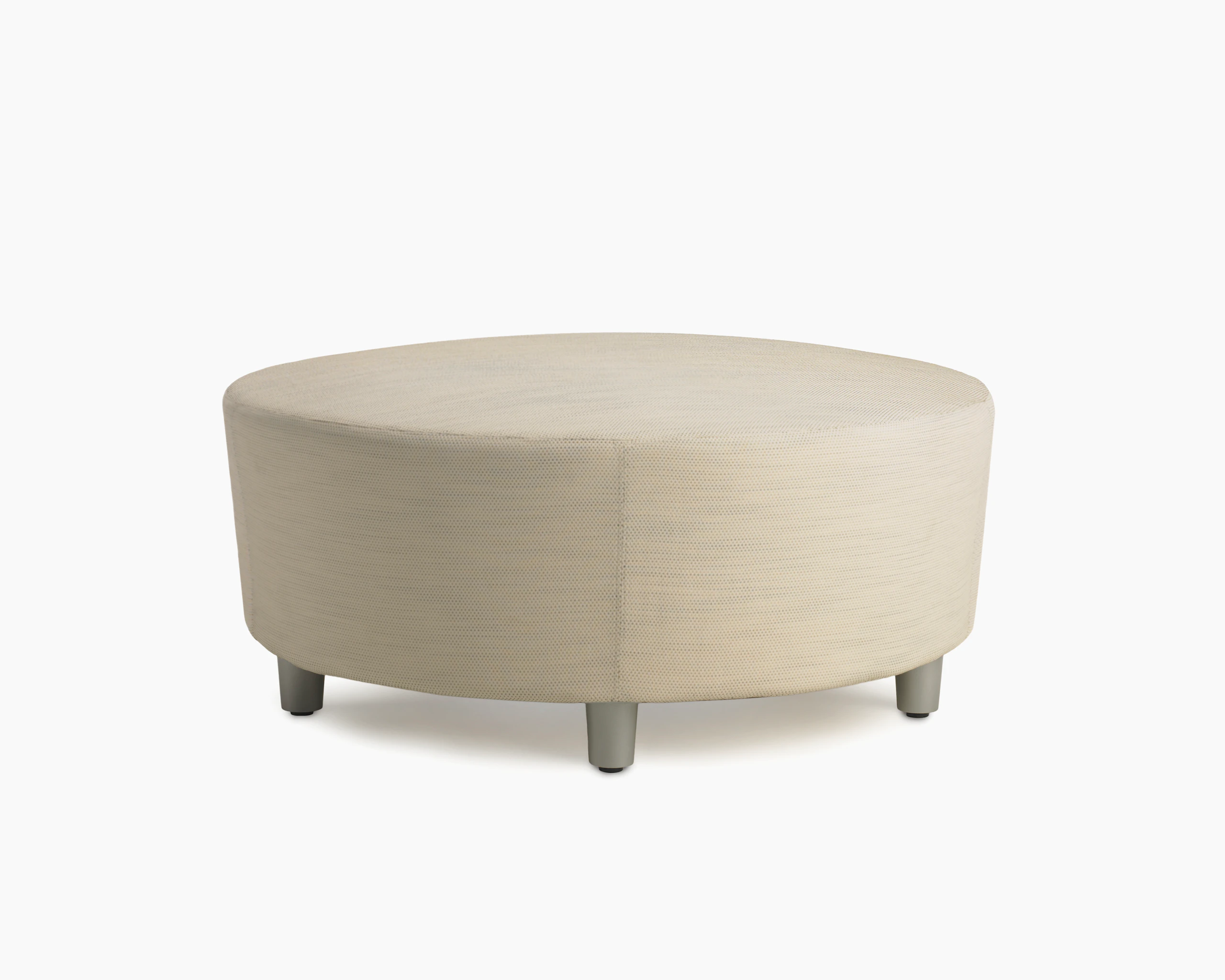 Steps Lounge System Ottoman in light textile.
