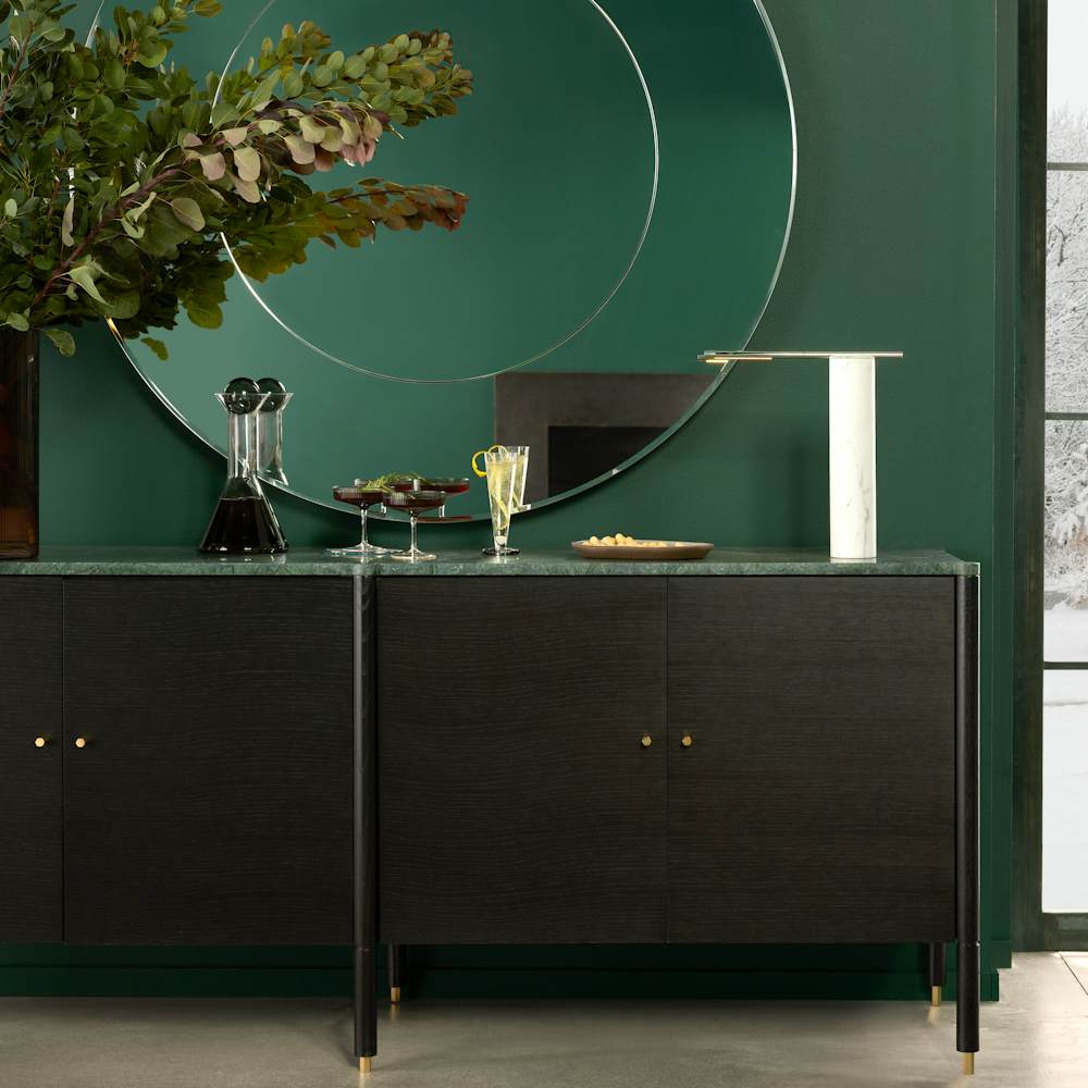 Morrison Credenza and TO Table Lamp