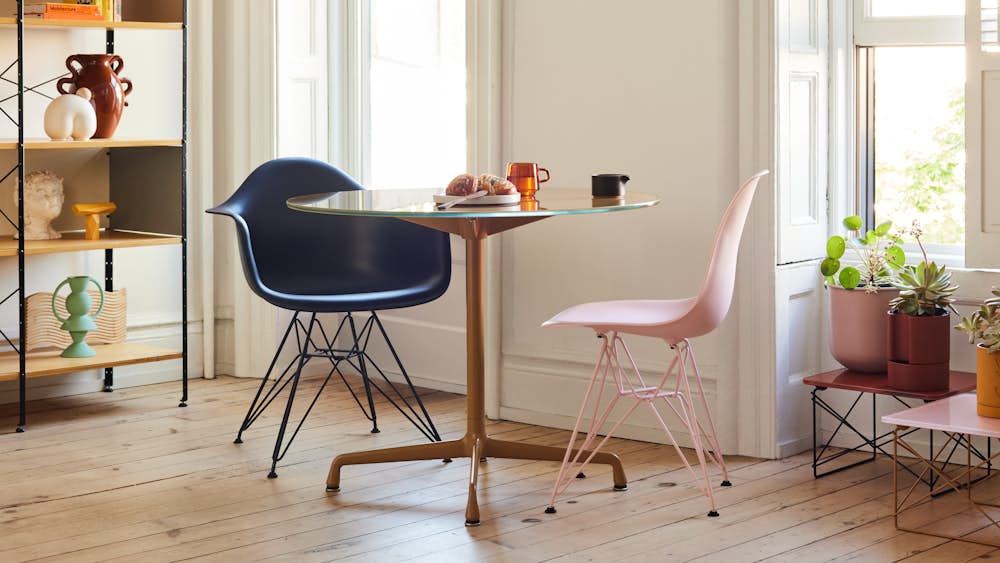HM X HAY Dining Table and Shell Chairs