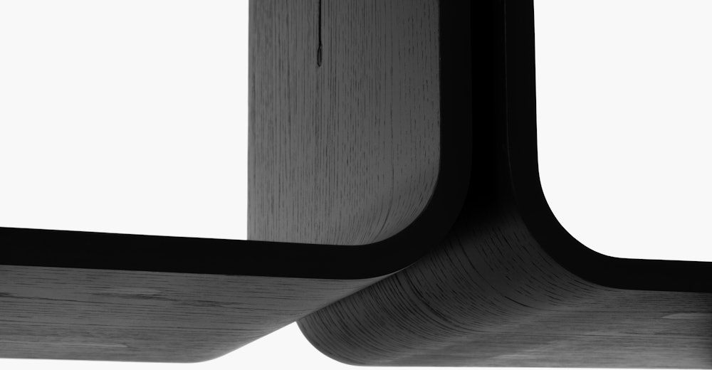 Elysée Bookshelf, Configuration B in Black
