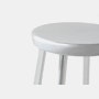 Deja Vu Stool - Counter Height in Polished Aluminum