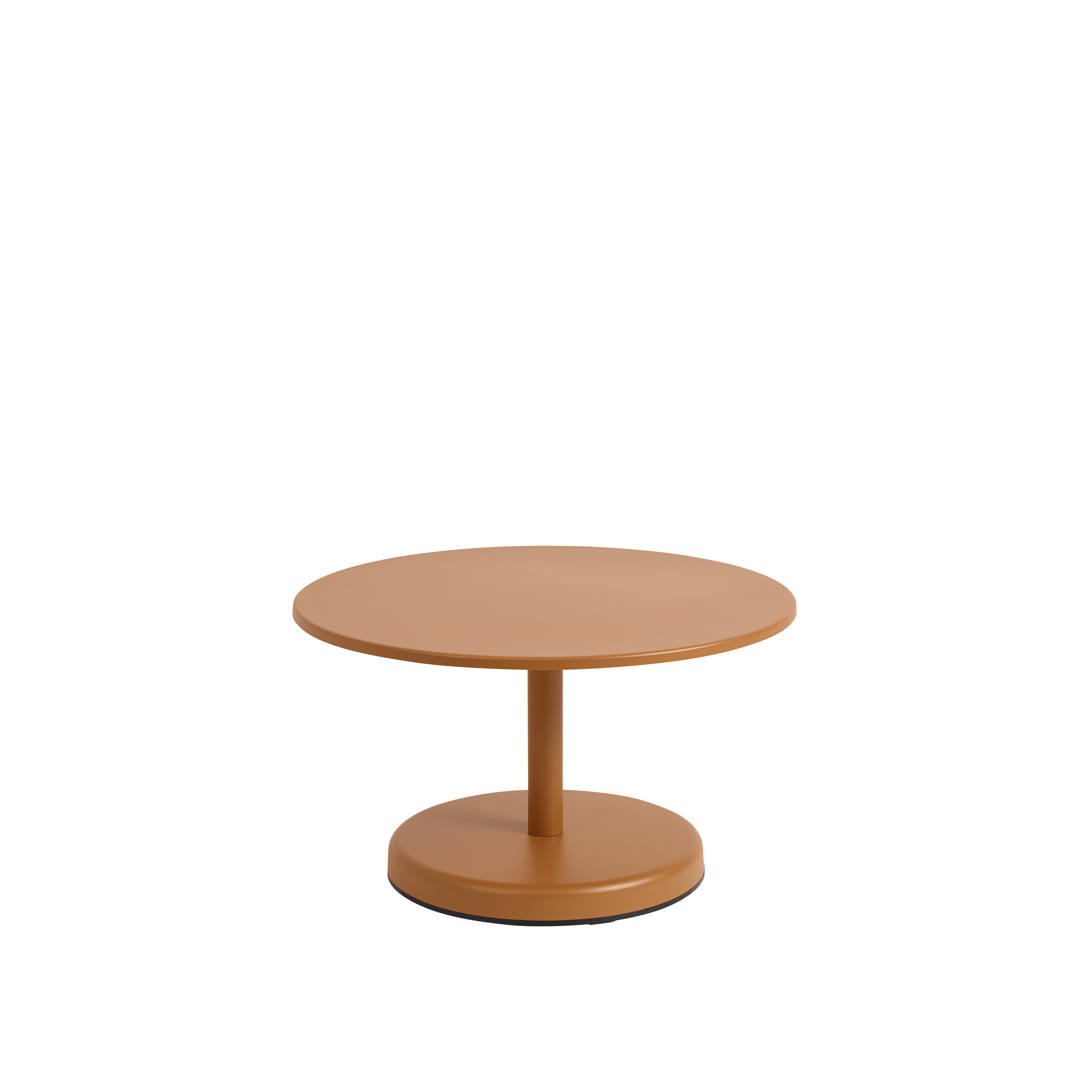 Linear Steel Coffee Table - 27.5 x 15.5, Burnt Orange