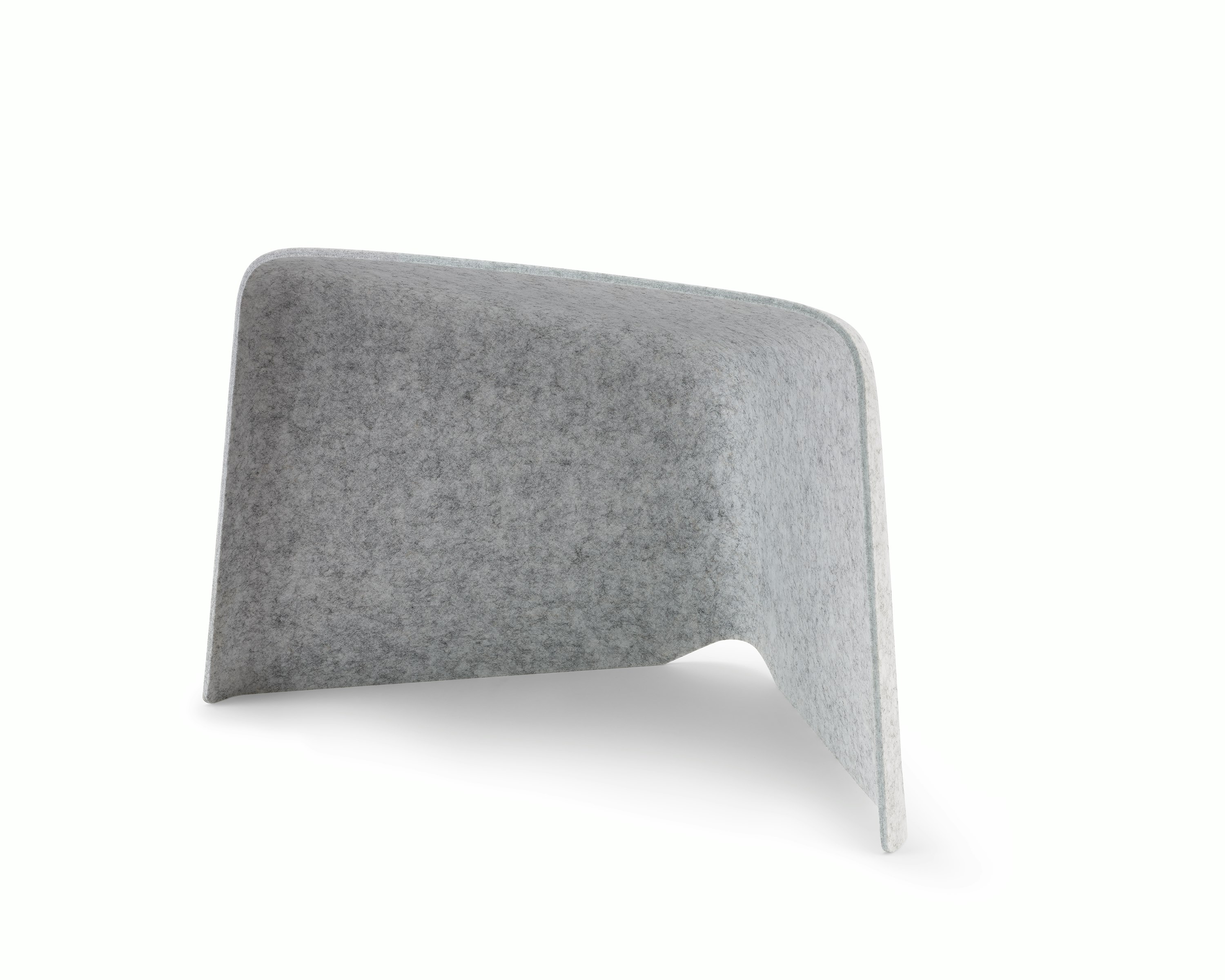 Grey OE1 Personal Hoodie, viewed from a front angle.