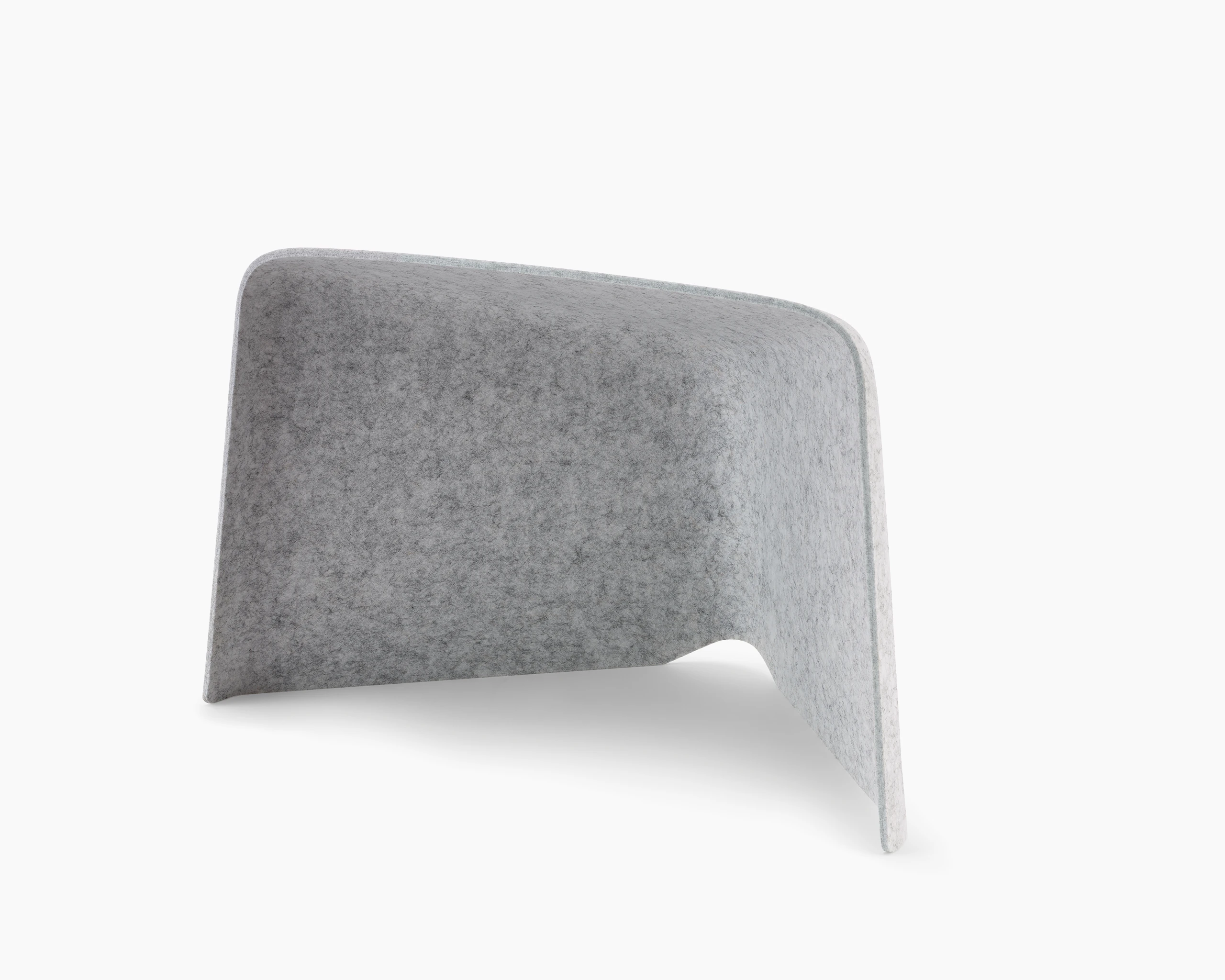 Grey OE1 Personal Hoodie, viewed from a front angle.