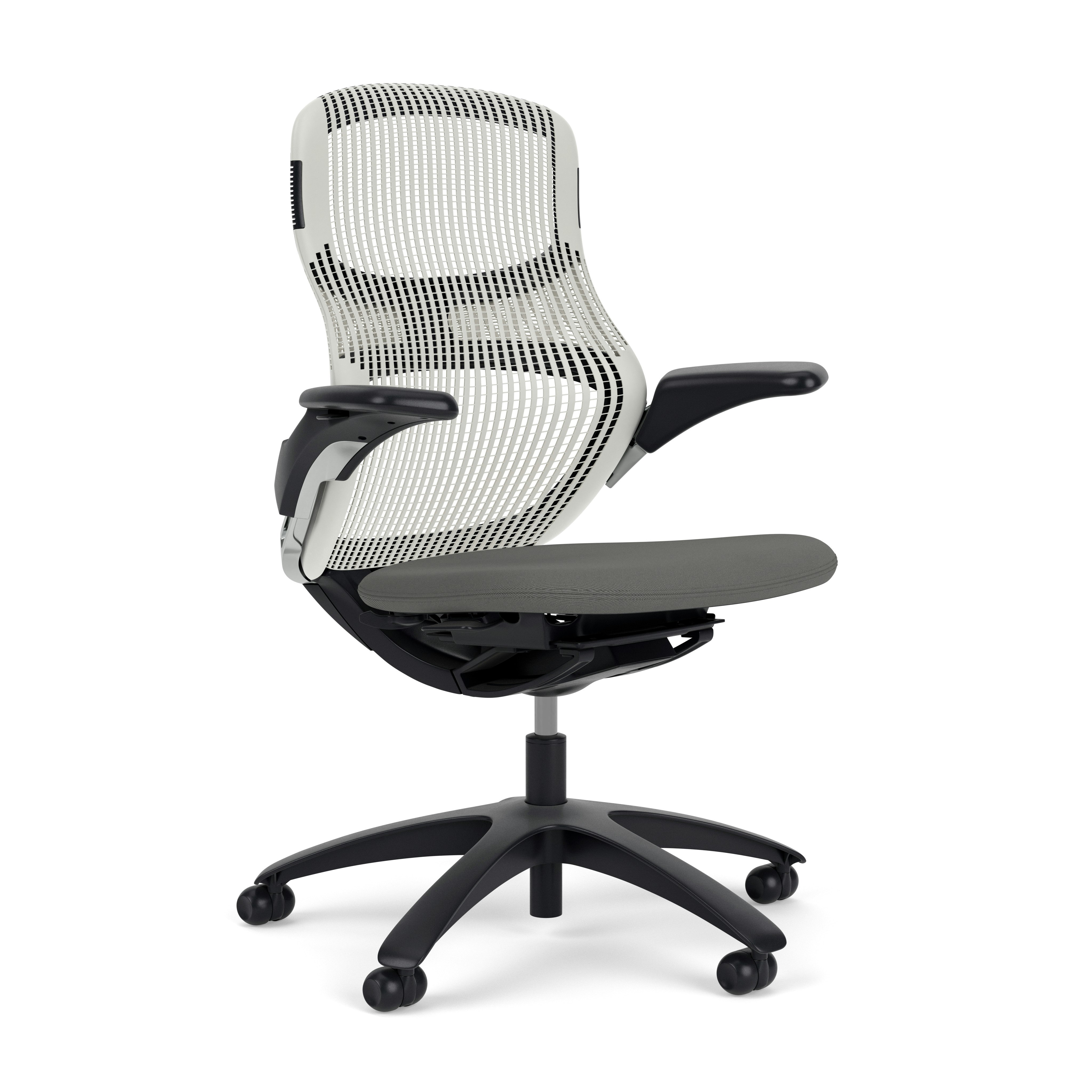 Generation Chair - Dark, Height Adjustable, Meteor, Generation, Pebble, Plastic Standard, Hard Wheel