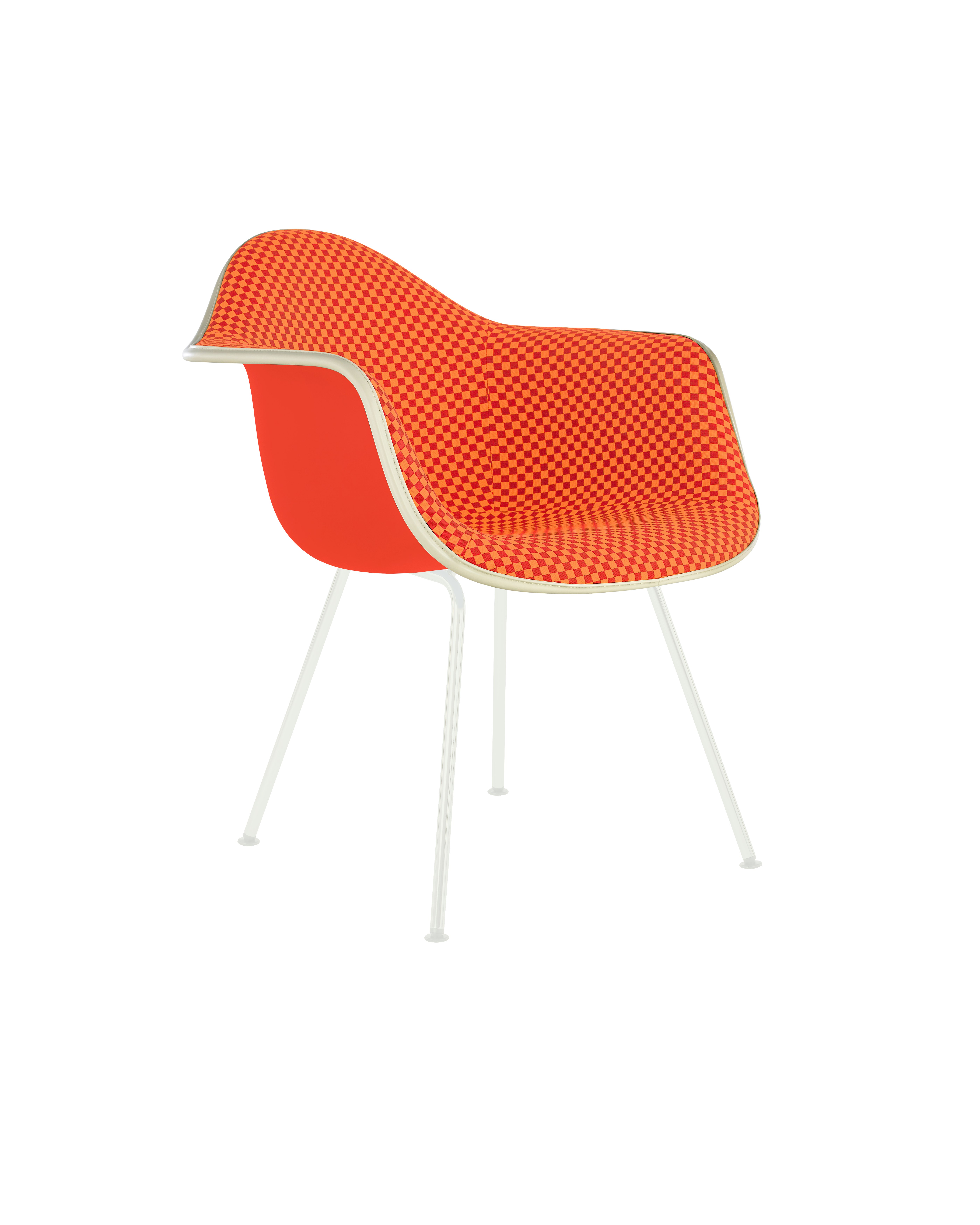 Eames Upholstered Molded Plastic Armchair