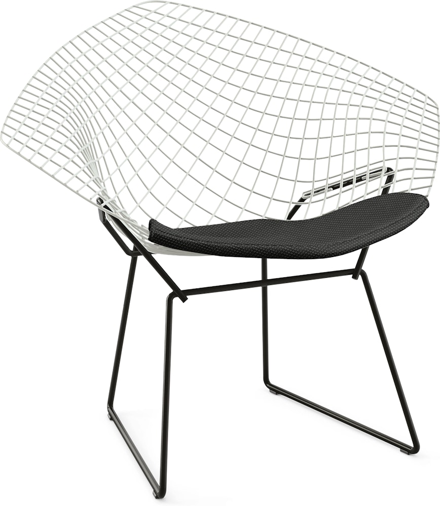 Bertoia Two-Tone Diamond Lounge Chair with Seat Pad