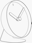 Hemisphere Table Clock 12 Hemisphere Table Clock