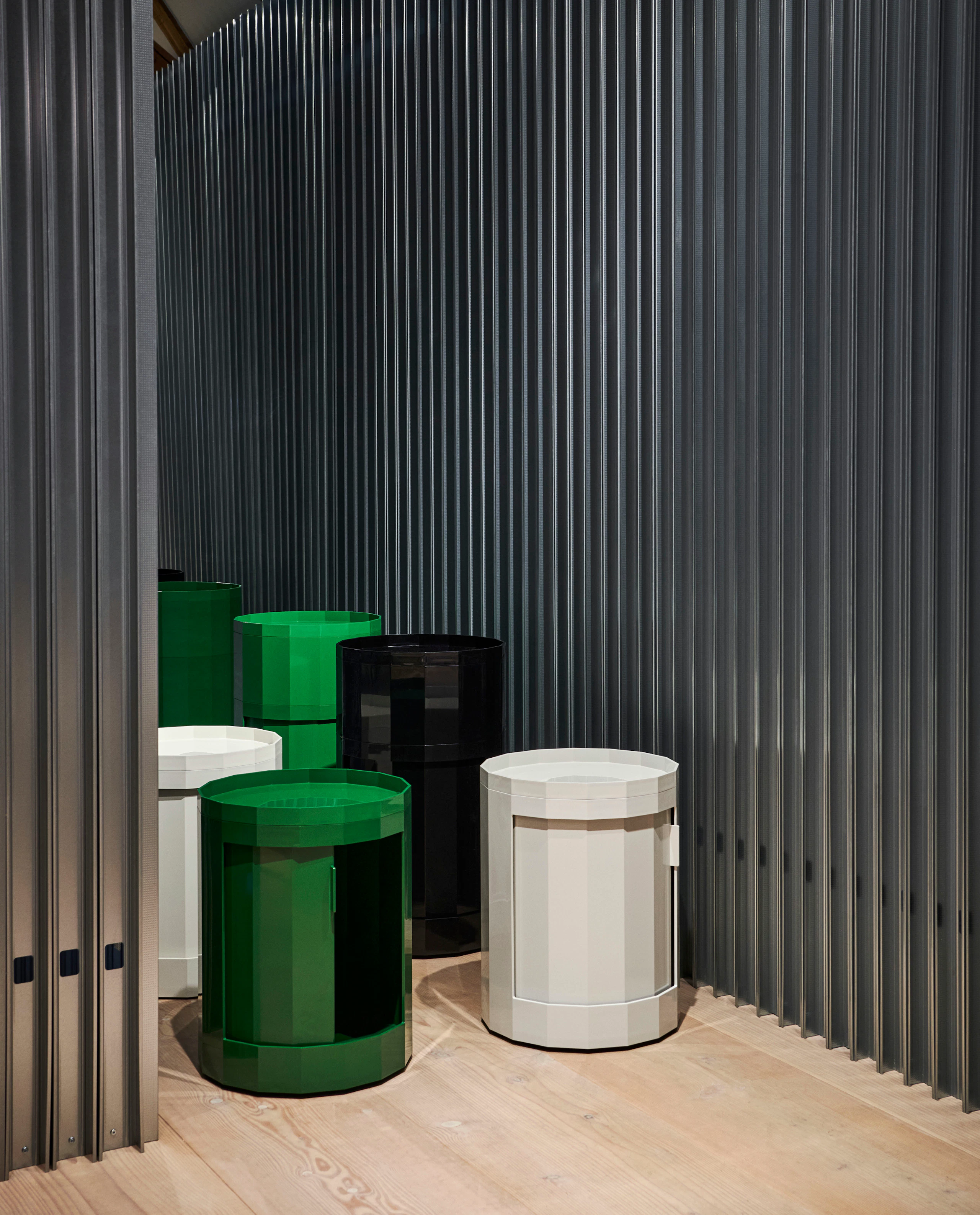 Facet Storage Cabinet - Tall, Spinach Green