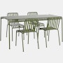 Palissade Dining Table and Chairs Set_No Arms
